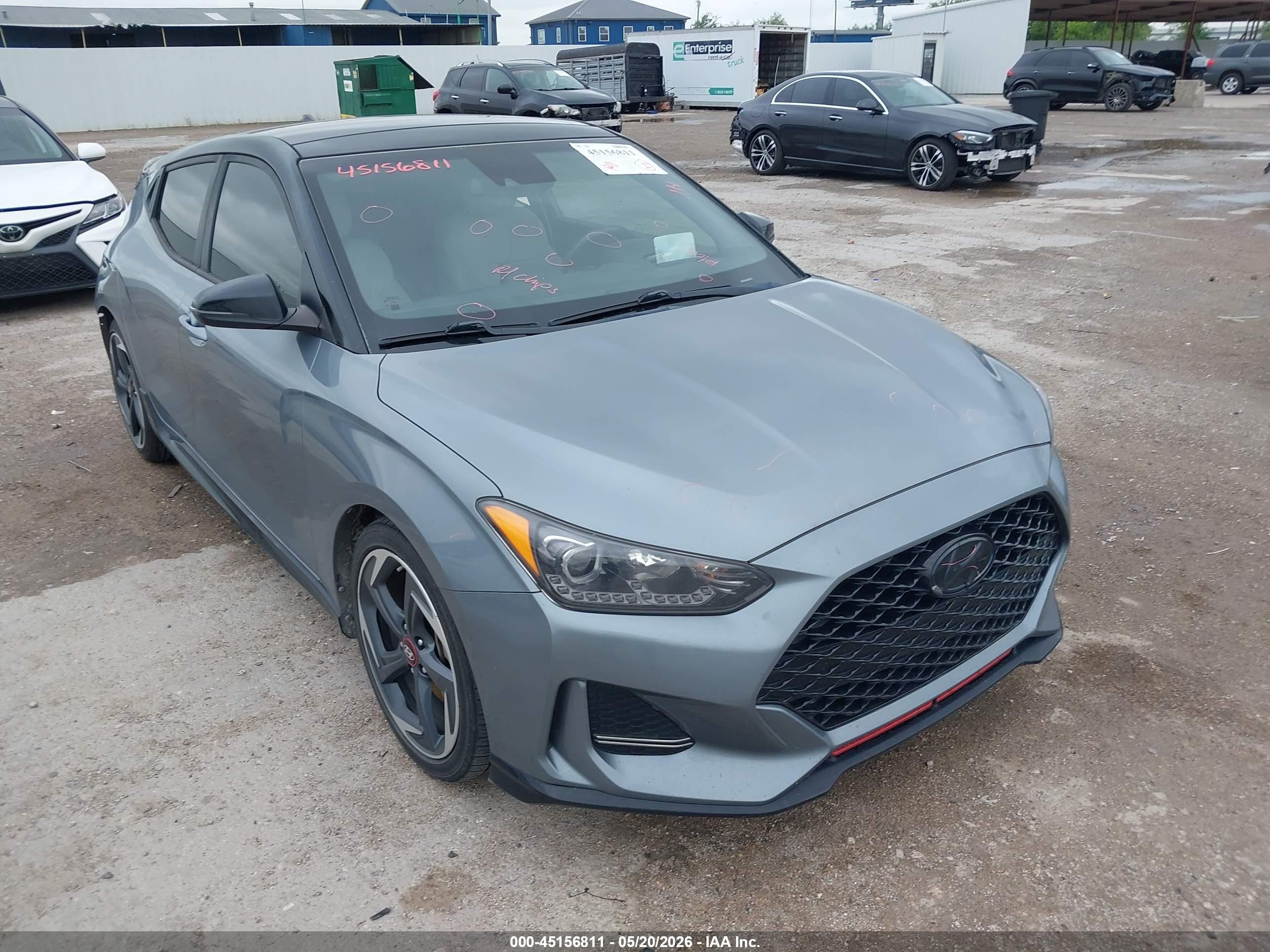 2020 Hyundai Veloster Turbo Ultimate, VIN KMHTH6AB7LU025852 — Зад