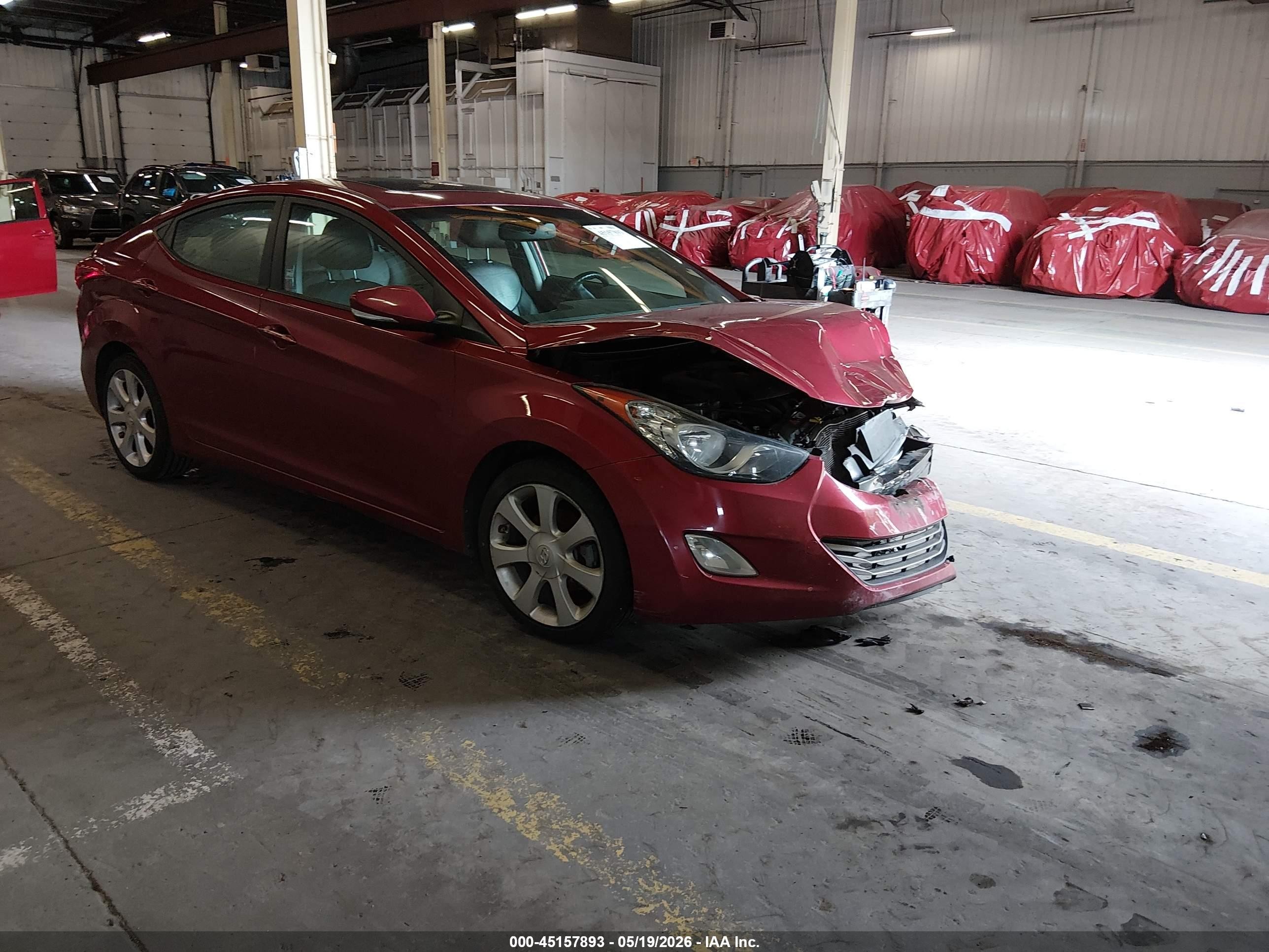 2013 Hyundai Elantra GLS, VIN 5NPDH4AE5DH252699 — Front end