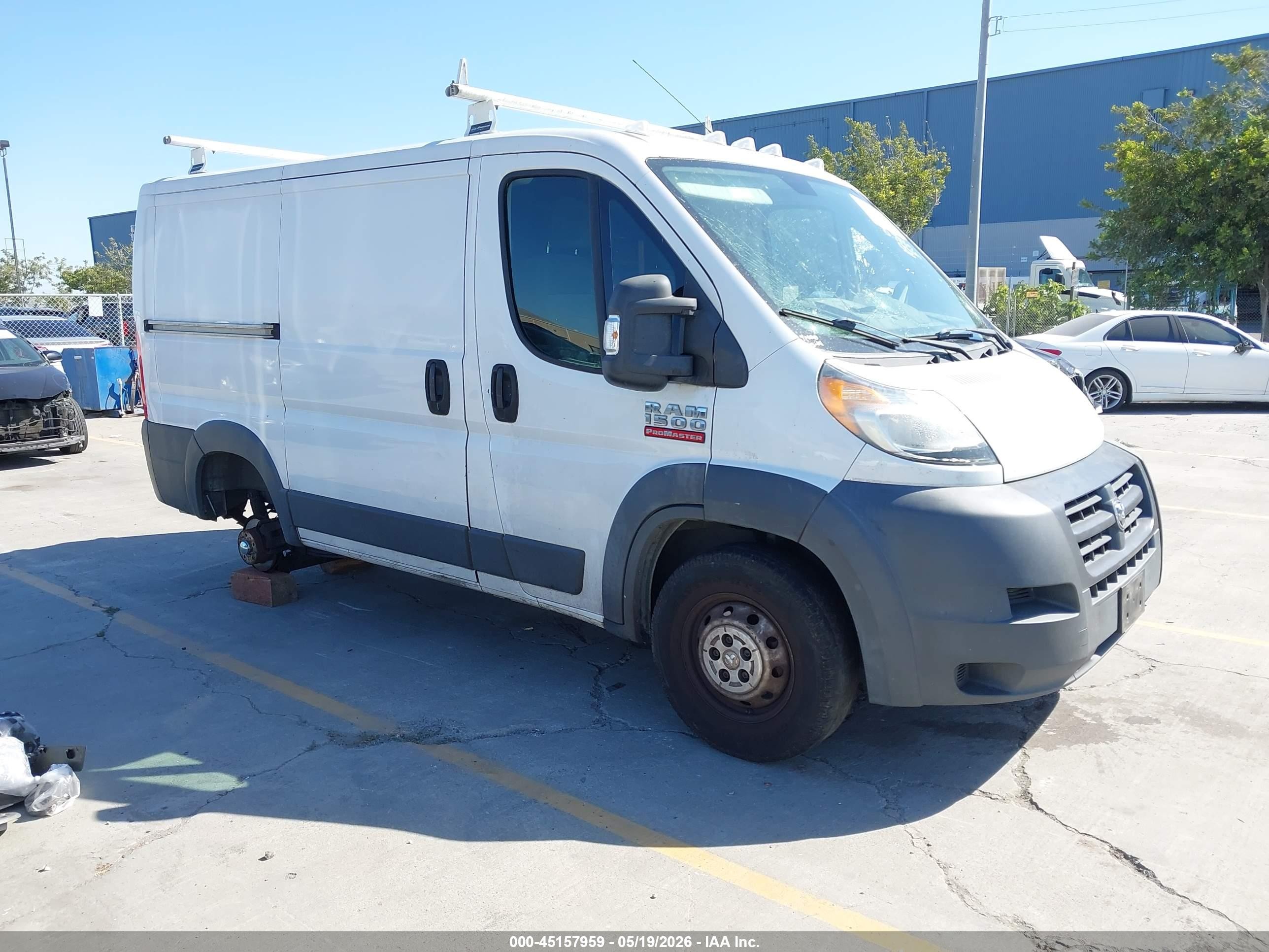 2015 Ram ProMaster Cargo, VIN 3C6TRVNG4FE504600 — После угона