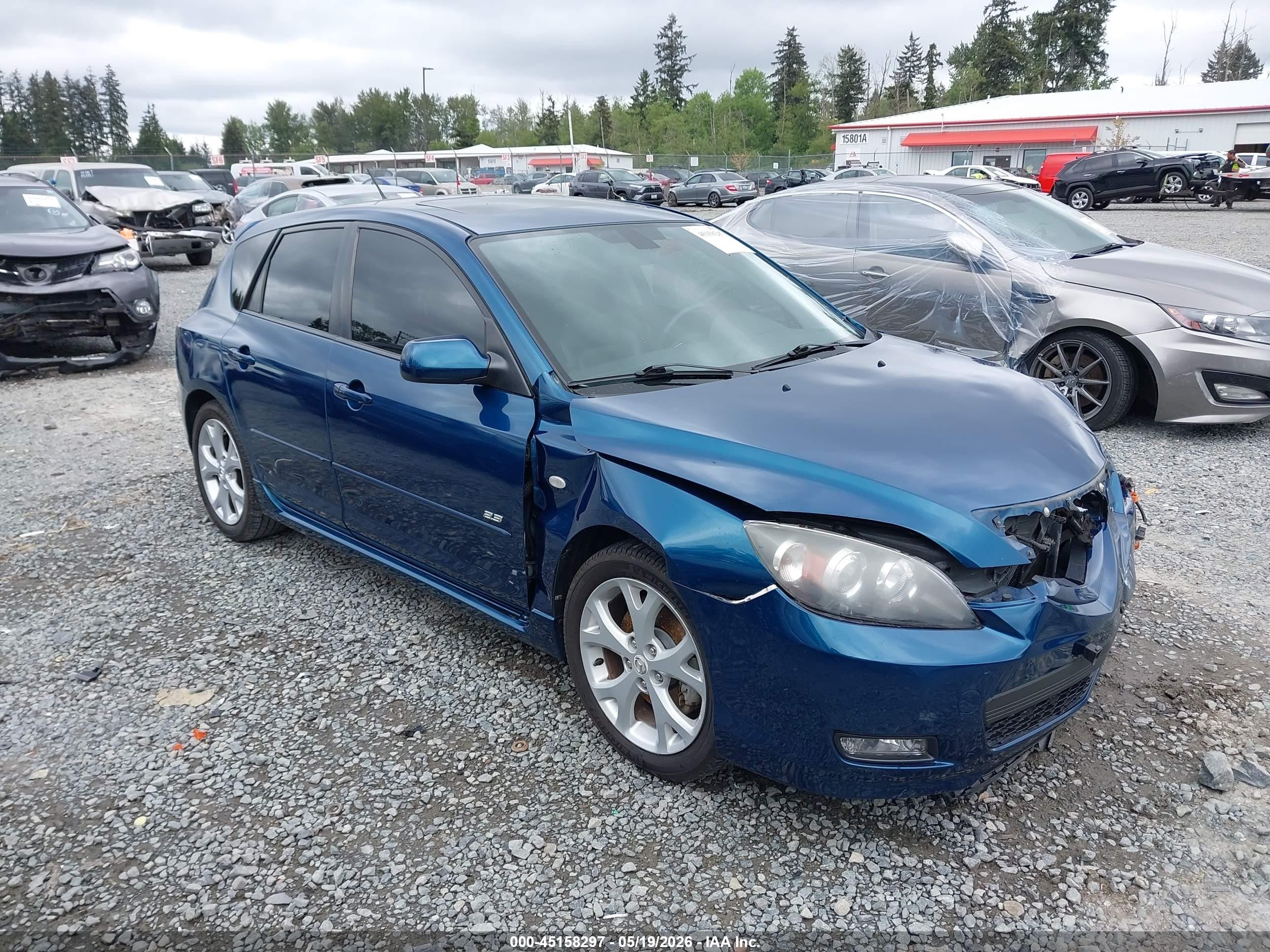2007 Mazda 3 S Touring, VIN JM1BK343X71744864 — Front end