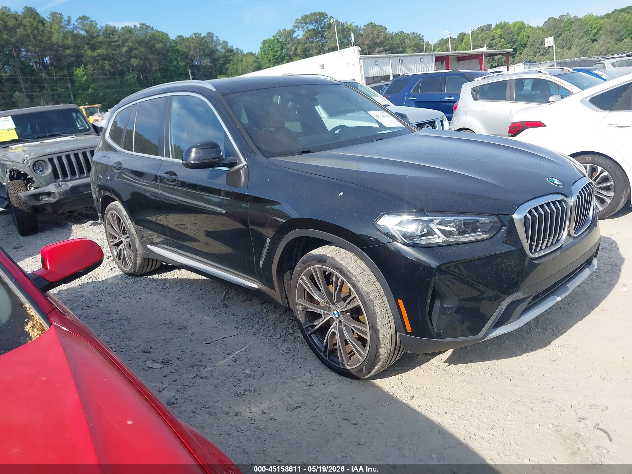 2022 BMW X3 sDrive30i, VIN WBX47DP06NN158351 — Зад