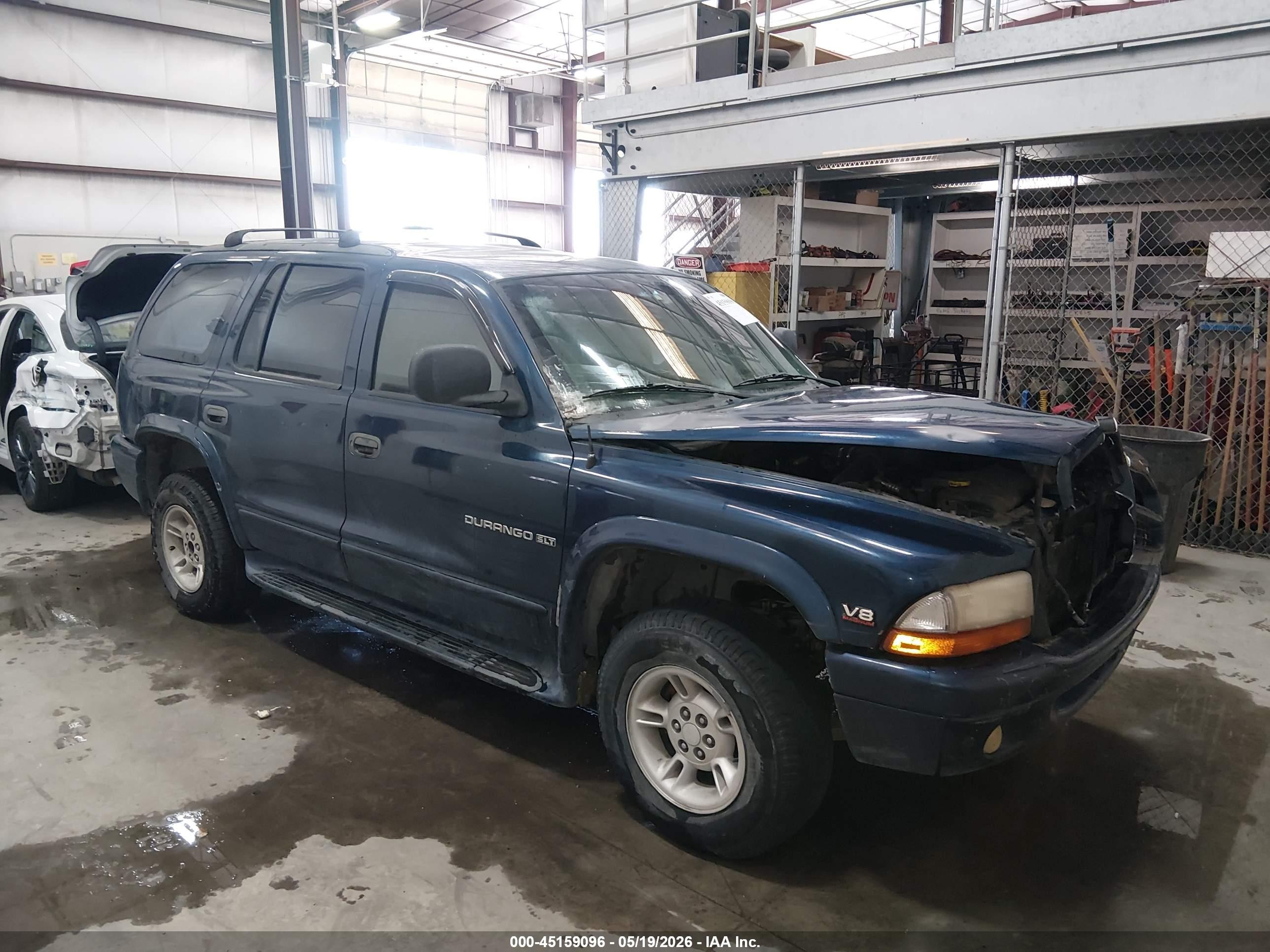 2000 Dodge Durango, VIN 1B4HS28N9YF267698 — Interior fire