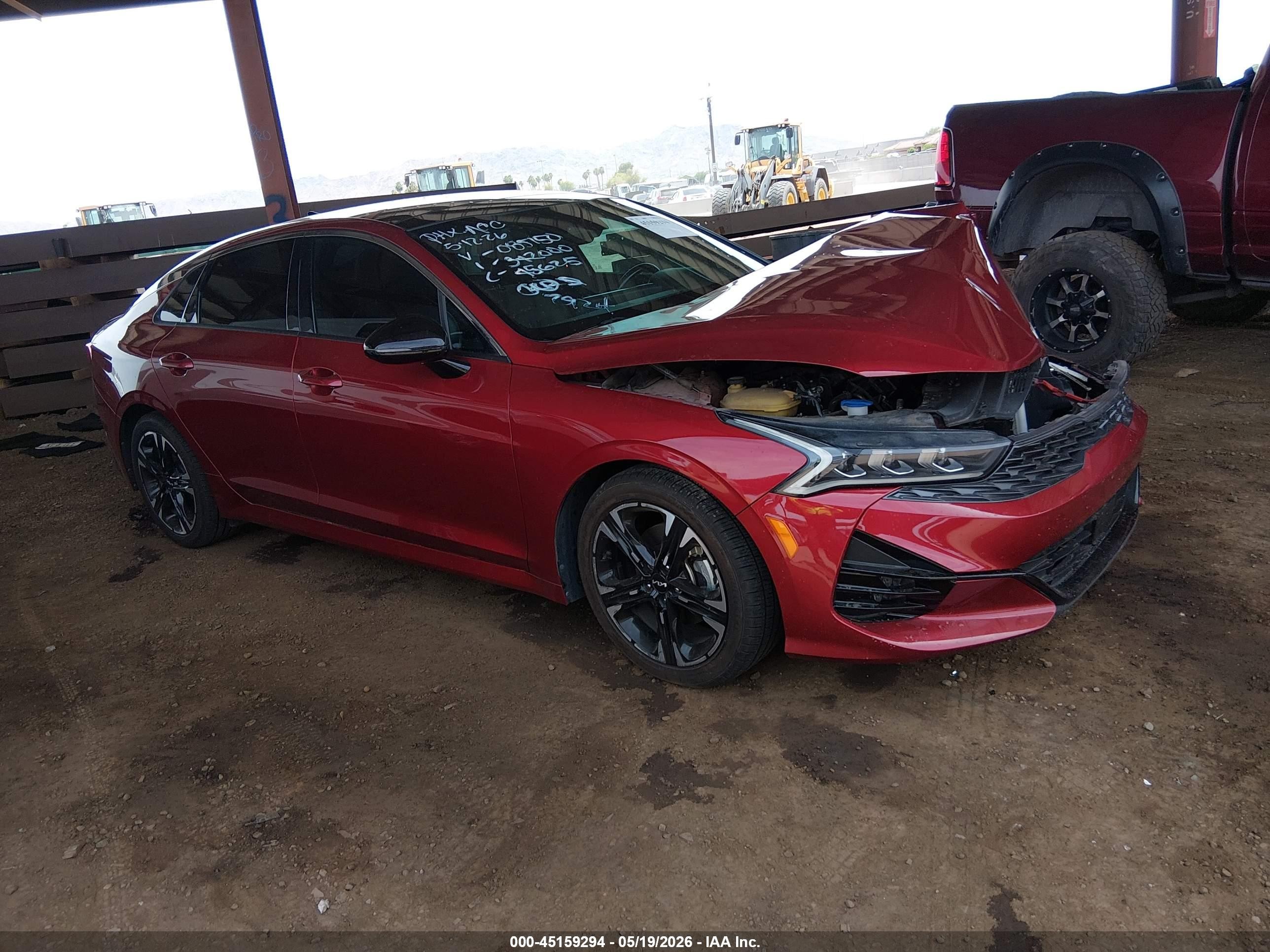 2022 Kia K5 GT-Line, VIN 5XXG64J2XNG085150 — Front end
