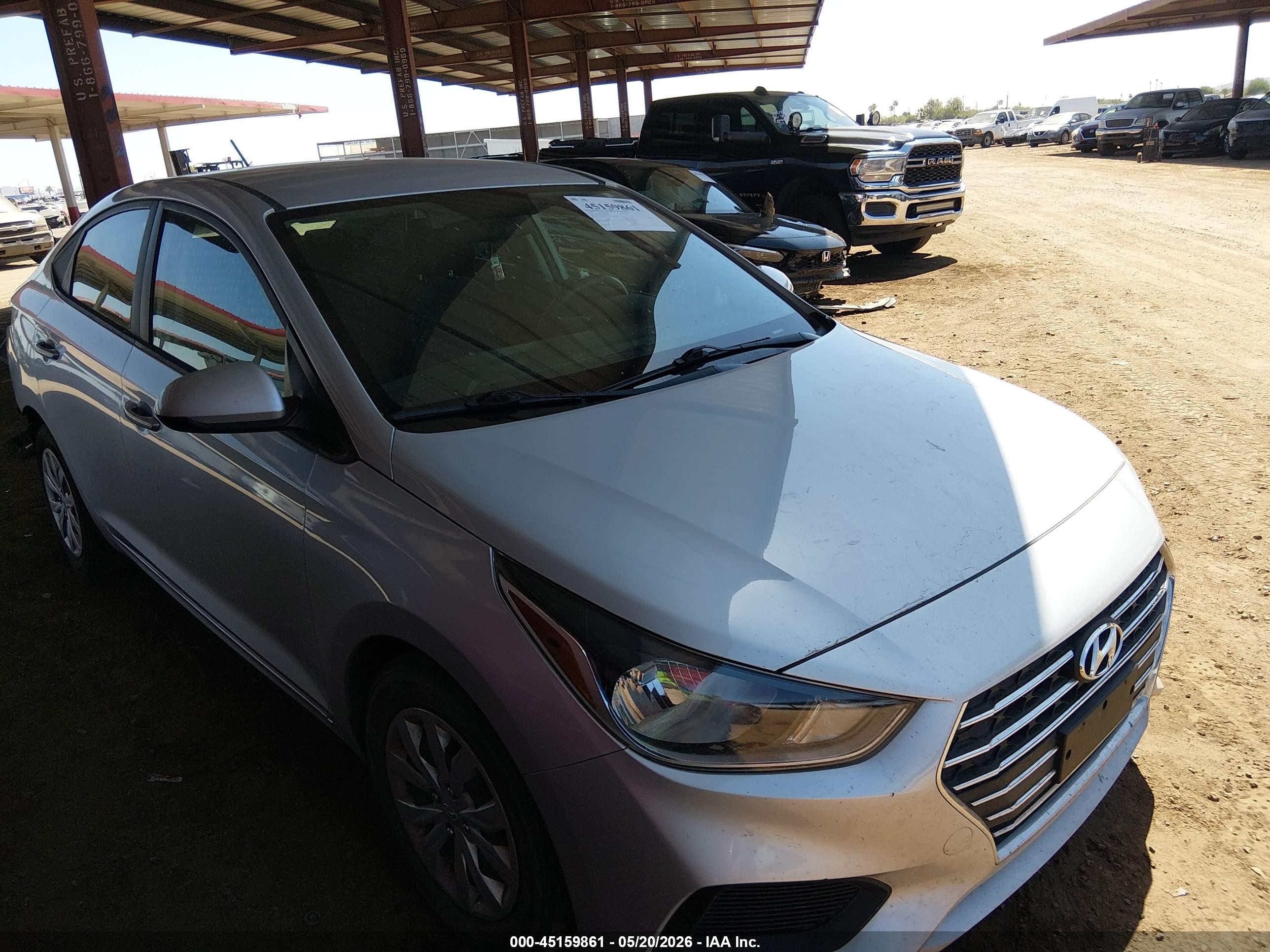 2021 Hyundai Accent SE, VIN 3KPC24A68ME132714 — Rear end