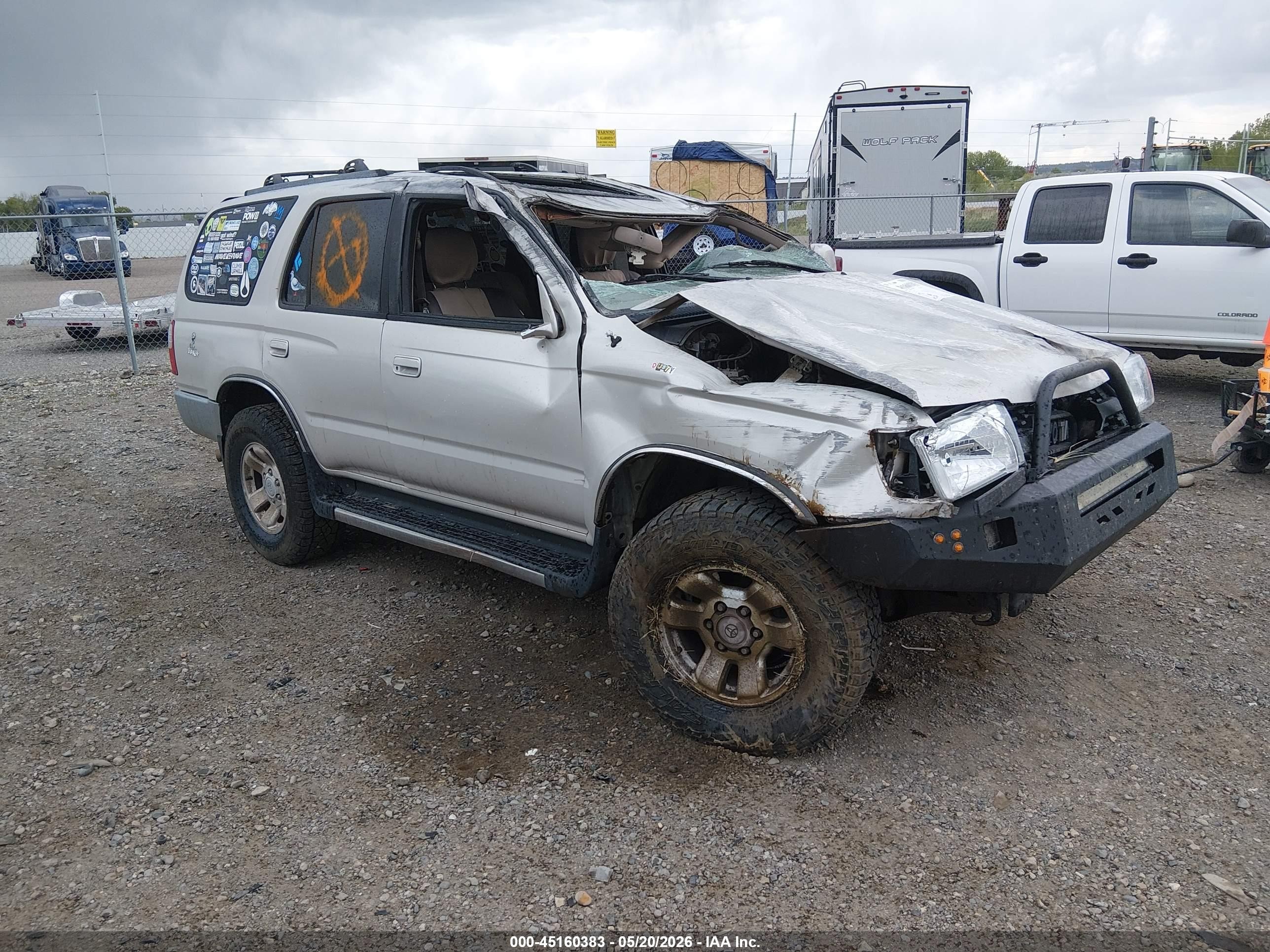 1999 Toyota 4Runner SR5, VIN JT3HN86R8X0226231 — Rollover