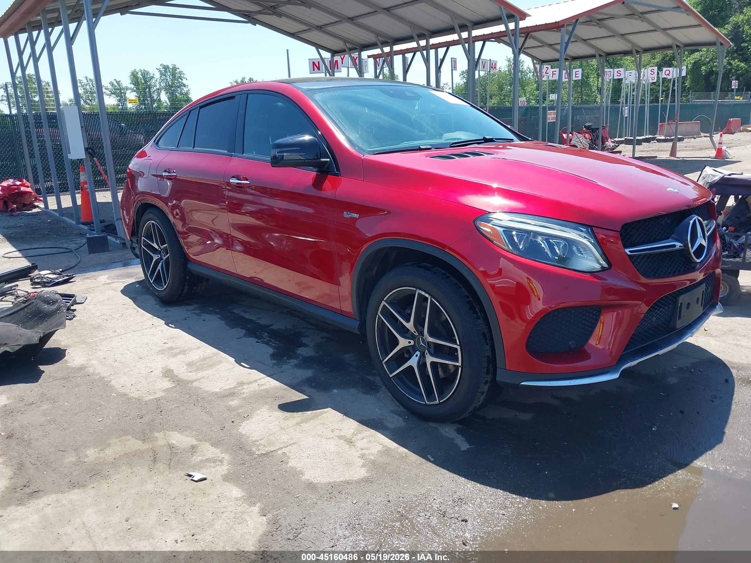 2017 Mercedes-Benz GLE 43 AMG, VIN 4JGED6EB5HA075060 — Rear end