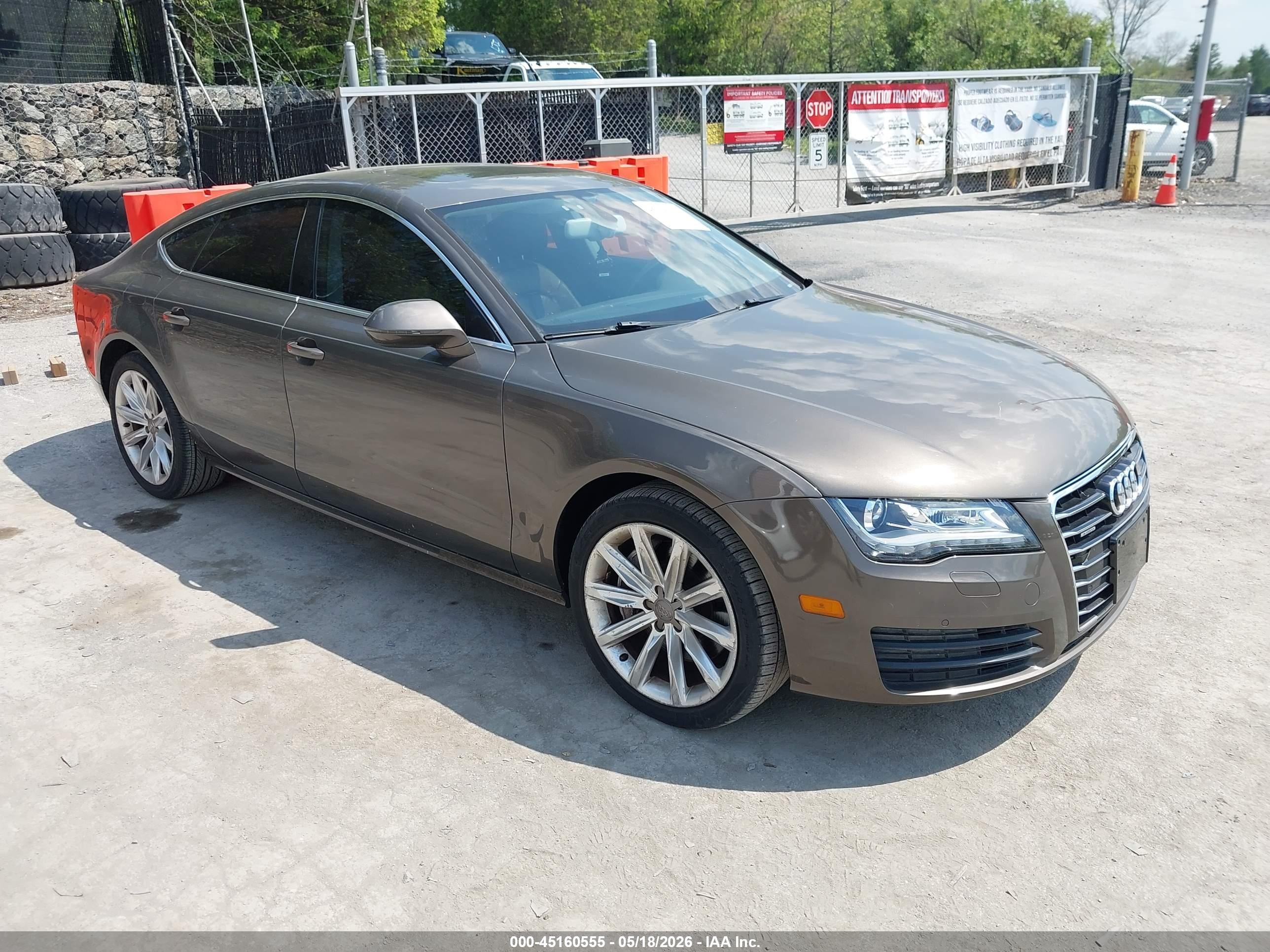 2012 Audi A7 Prestige, VIN WAUSGAFC6CN006689 — Front end