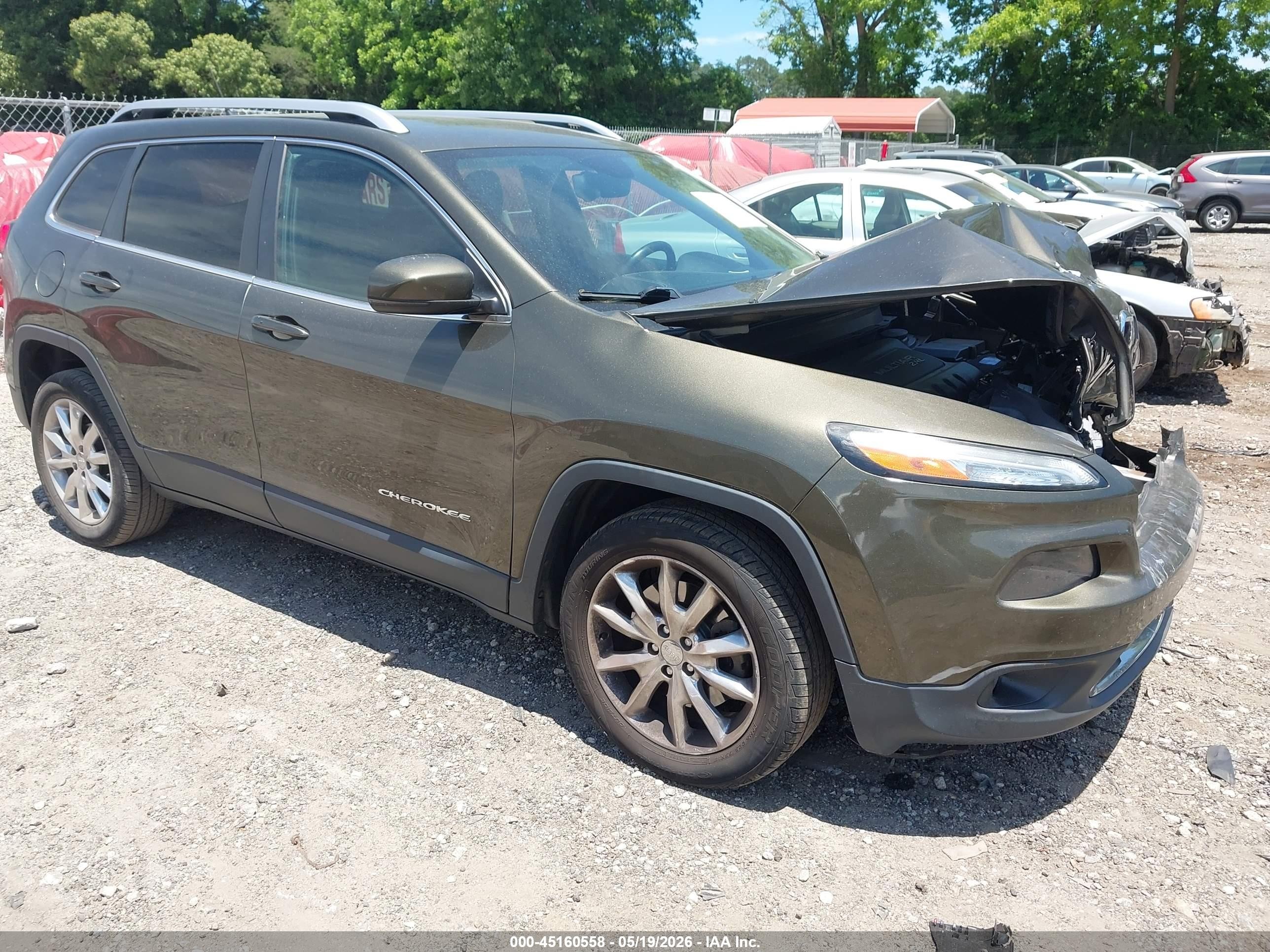 2015 Jeep Cherokee Limited, VIN 1C4PJLDB5FW701289 — Перед