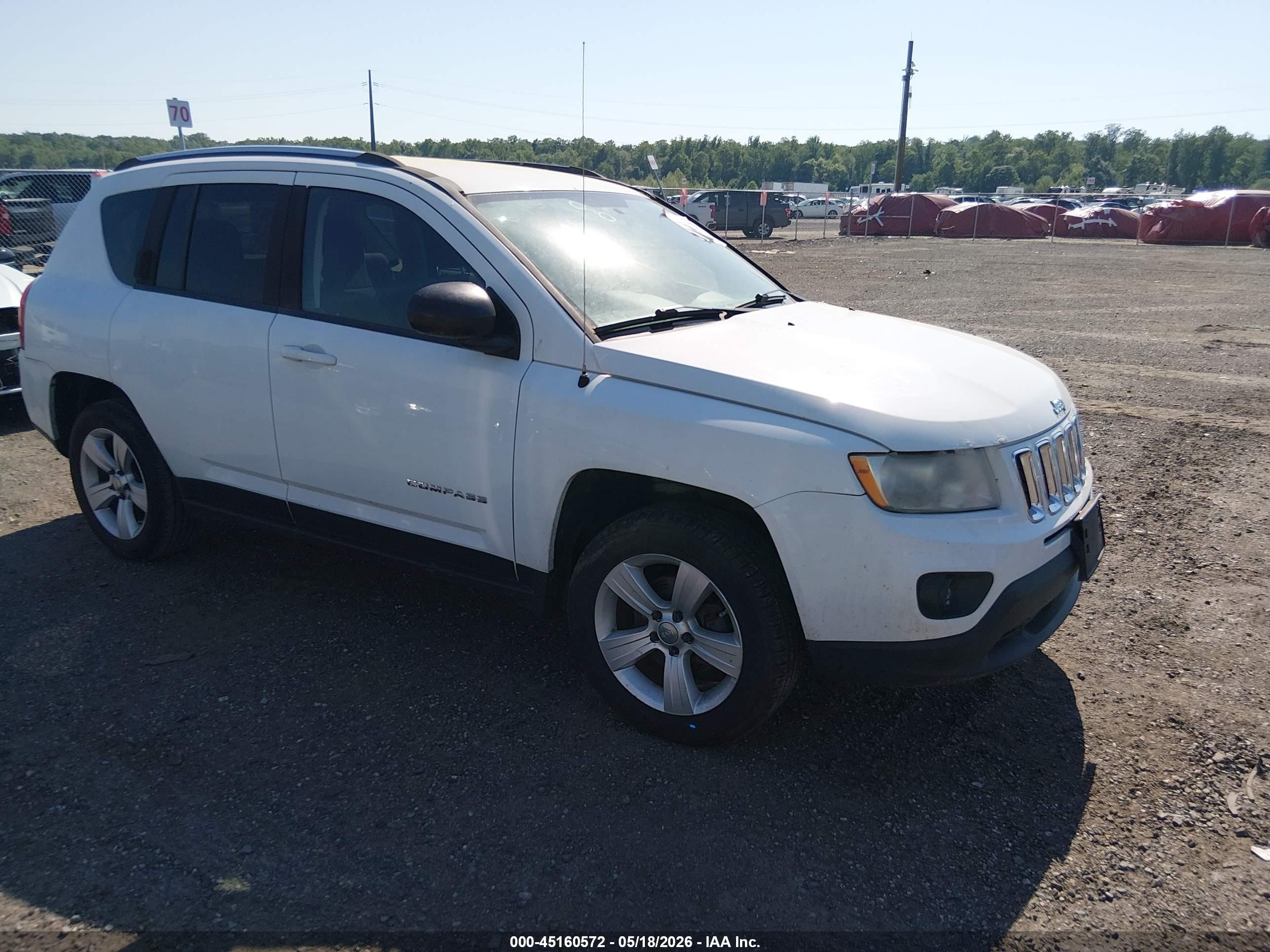 2012 Jeep Compass Sport, VIN 1C4NJDBB3CD669644 — Normal wear