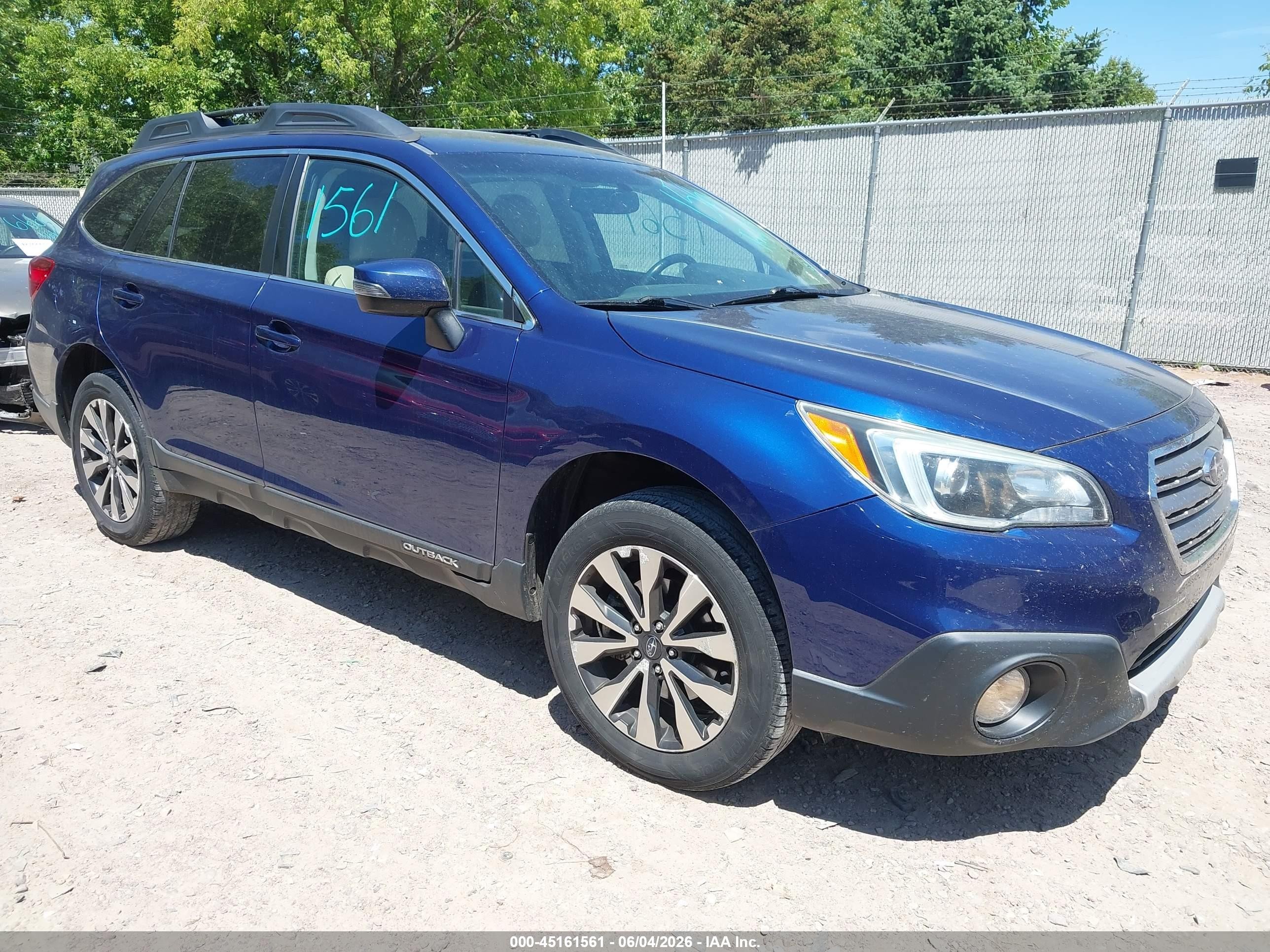 2015 Subaru Outback Limited, VIN 4S4BSBJC8F3311444 — Not stated