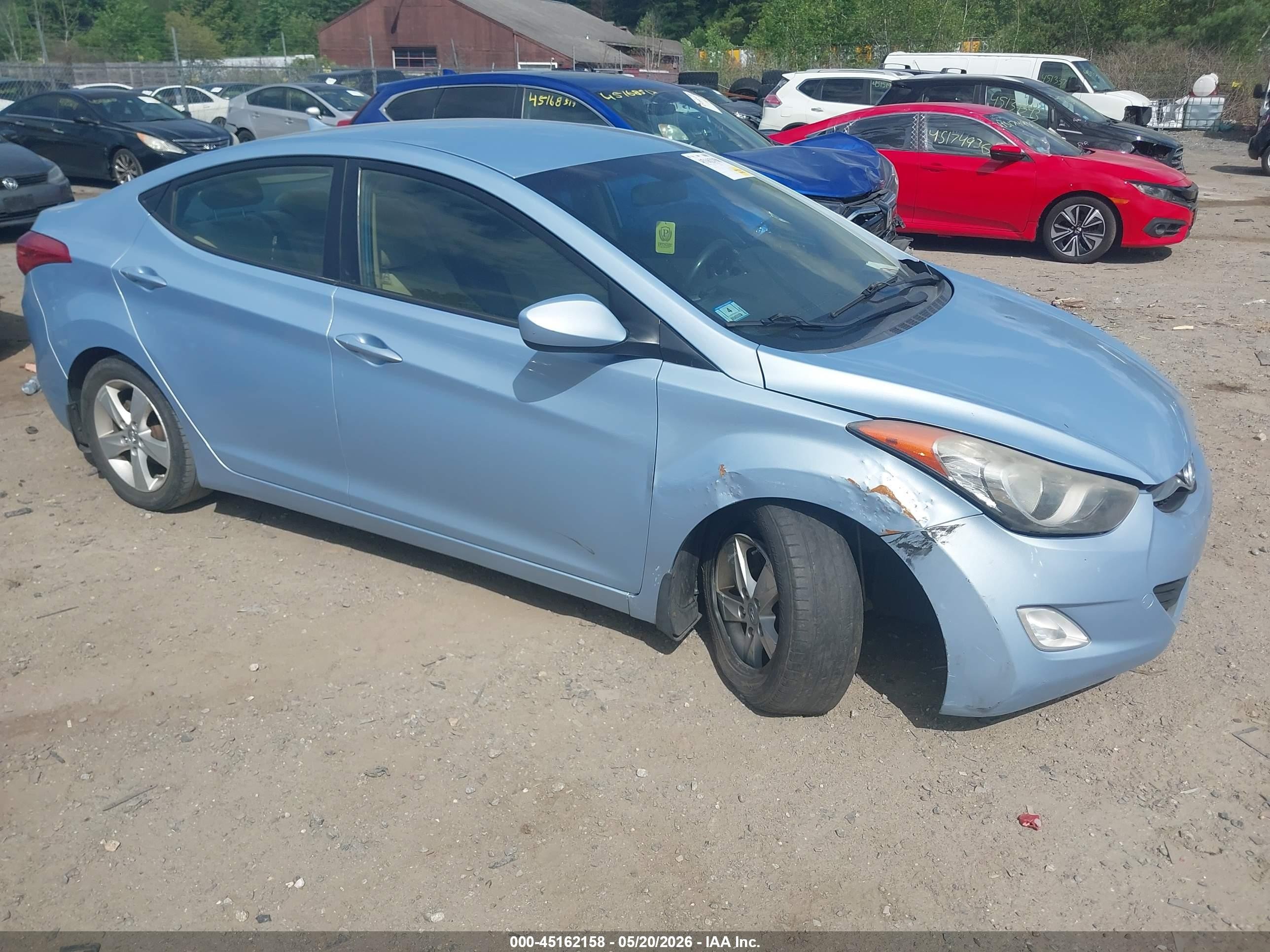 2012 Hyundai Elantra Limited, VIN KMHDH4AE7CU412193 — Front end