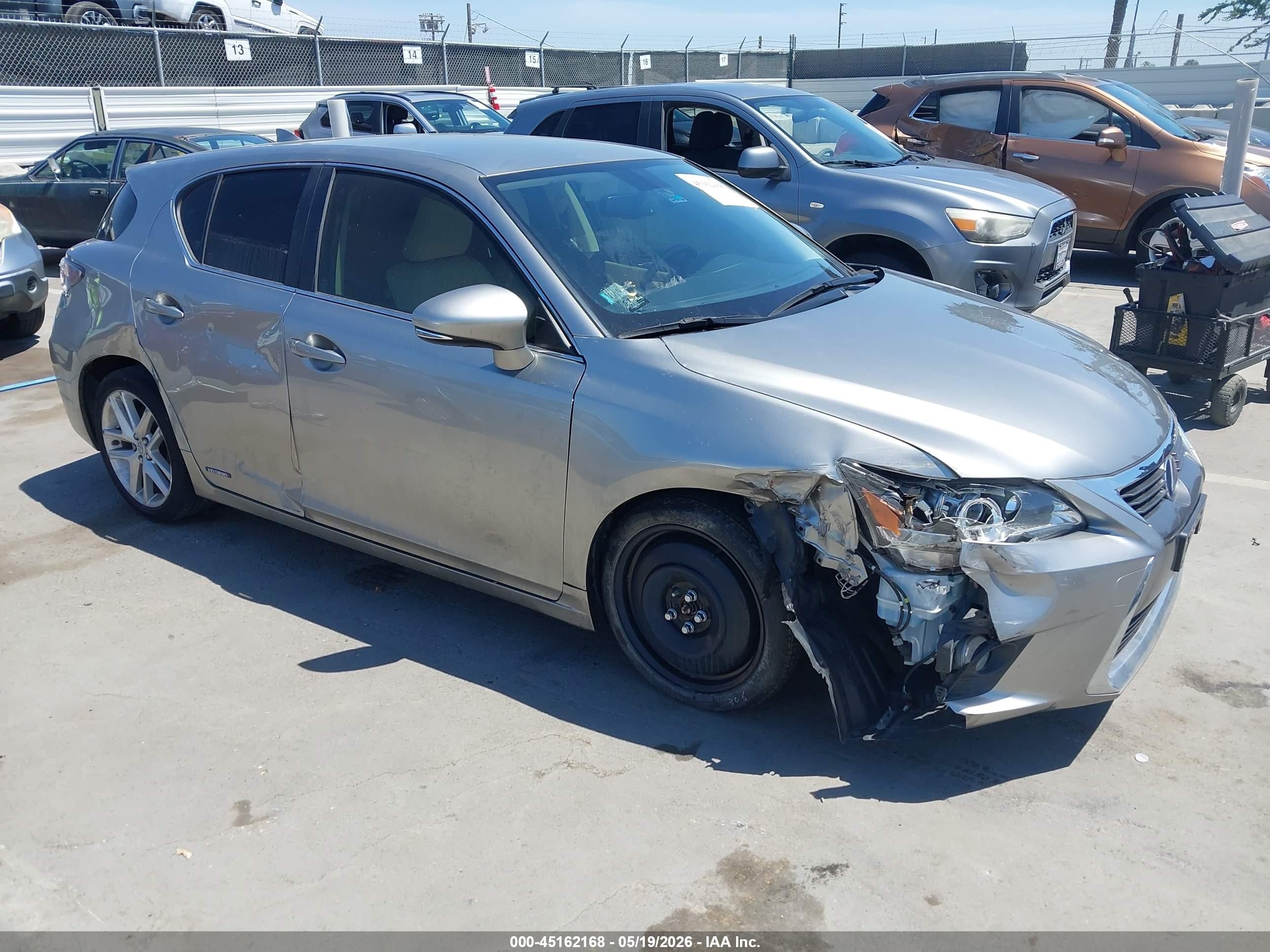 2017 Lexus CT 200h, VIN JTHKD5BH9H2298995 — Side
