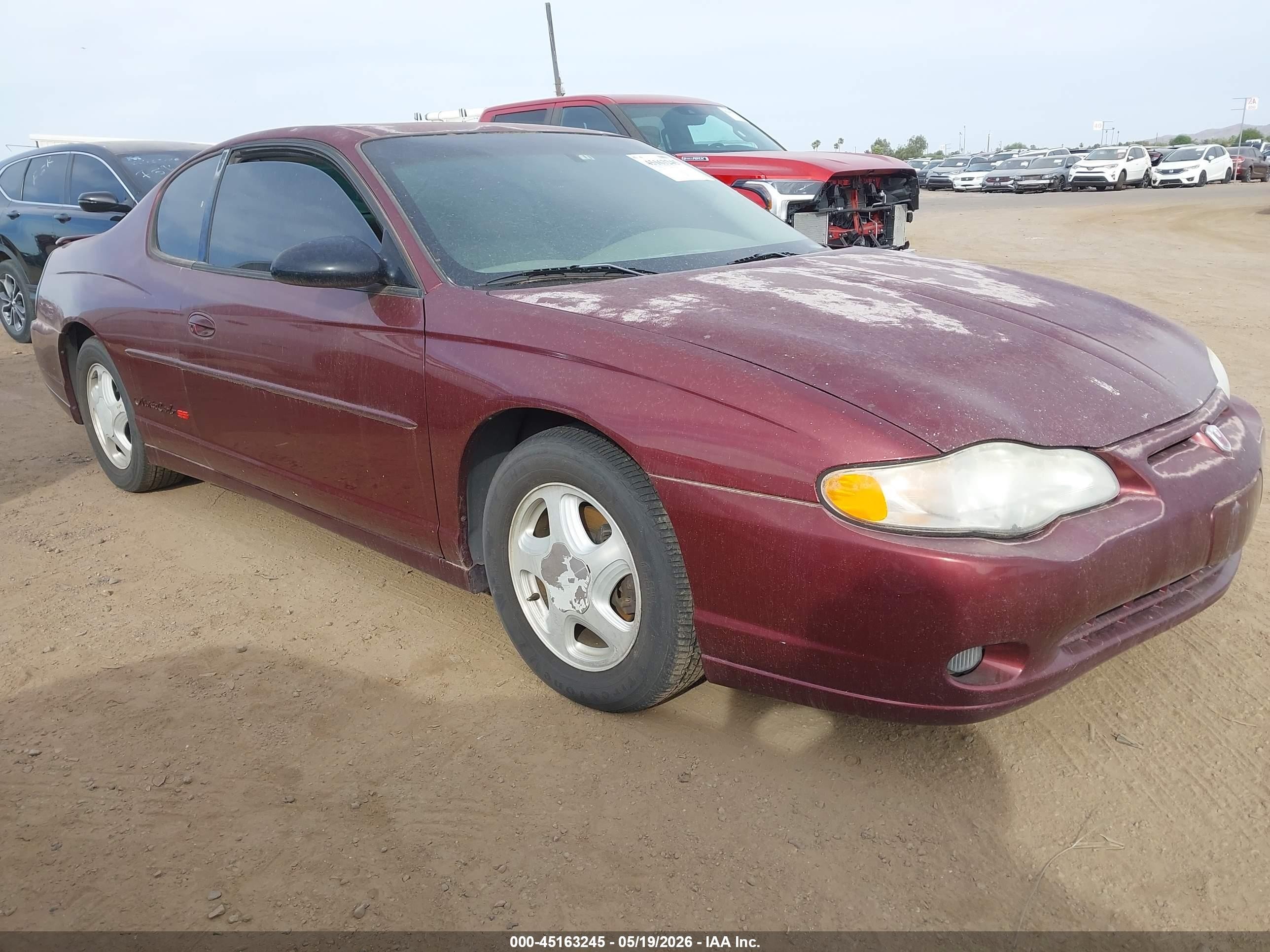 2001 Chevrolet Monte Carlo SS, VIN 2G1WX15K219307725 — Normal wear