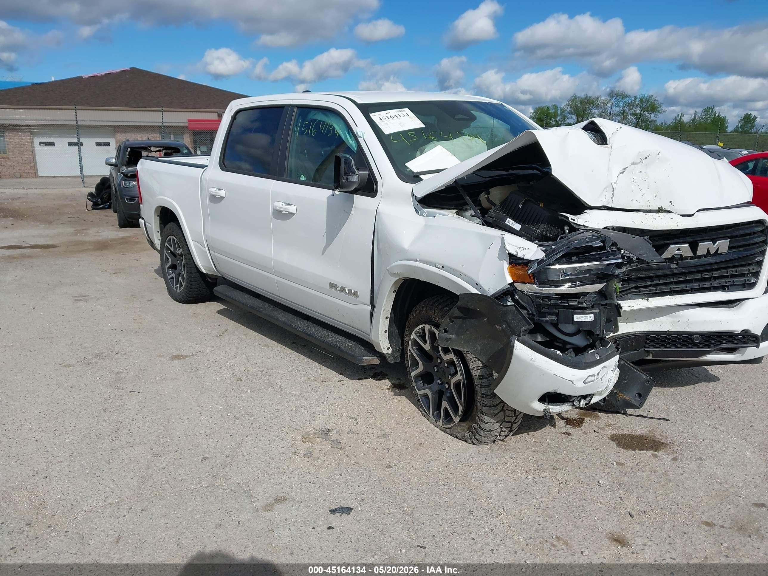 2025 Ram 1500 Laramie, VIN 1C6SRFJPXSN526128 — Front end