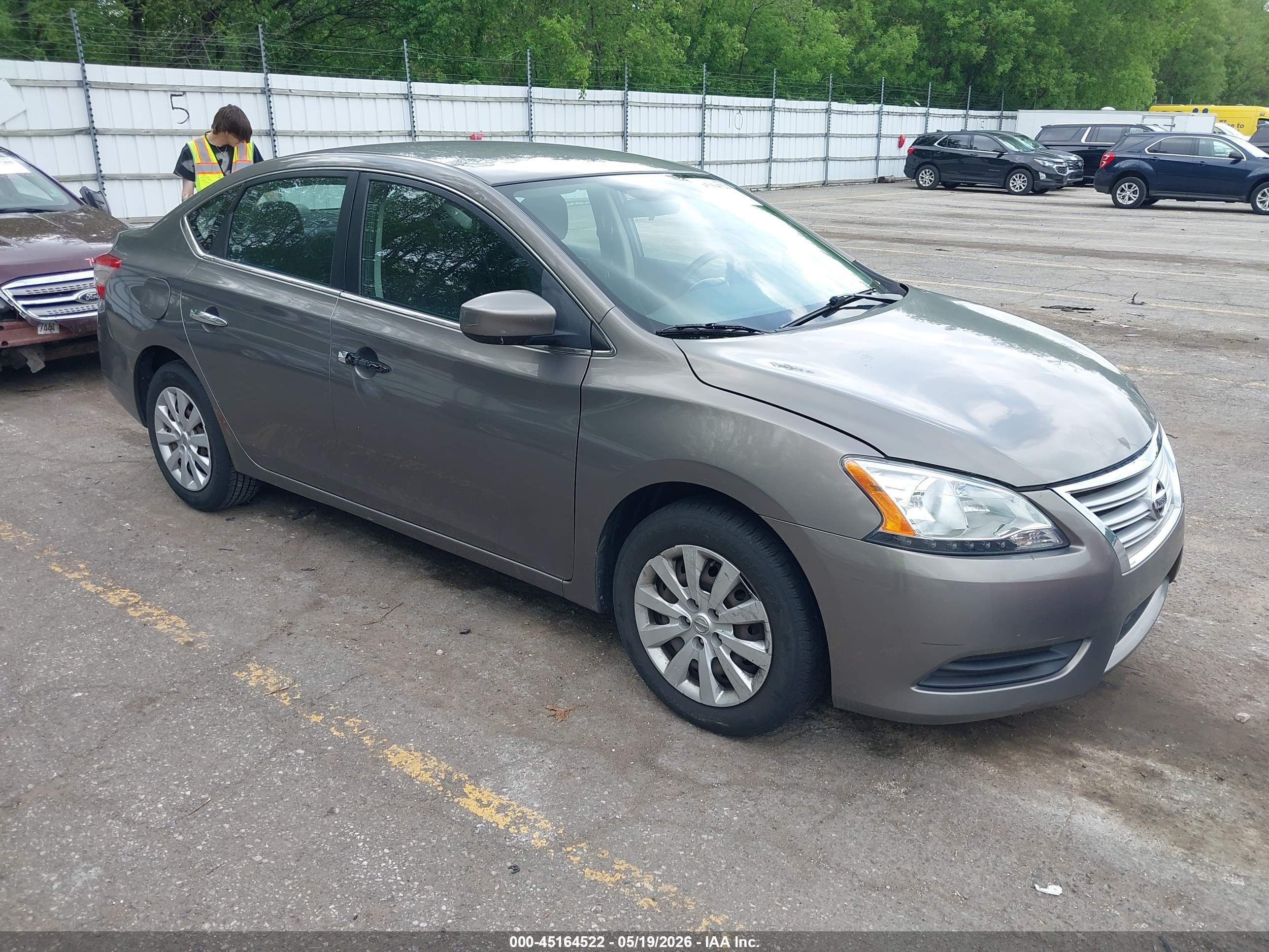 2015 Nissan Sentra SV, VIN 3N1AB7AP4FL646577 — Side