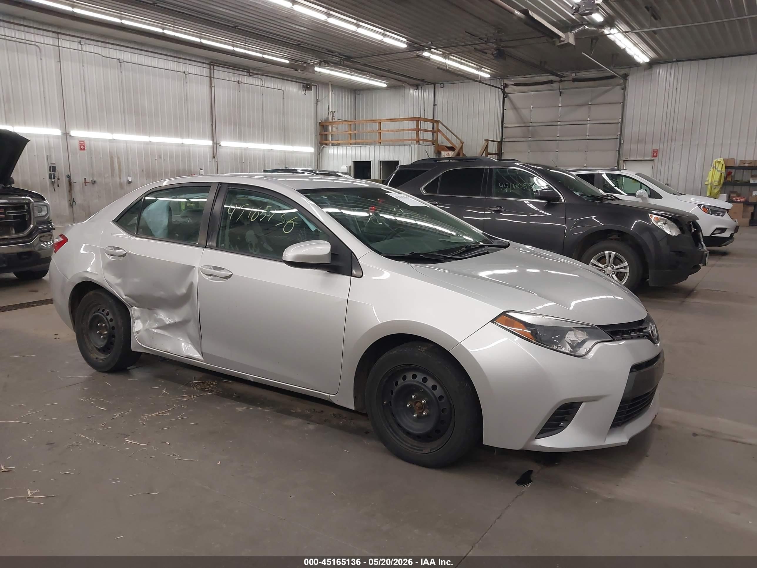 2016 Toyota Corolla LE, VIN 2T1BURHEXGC700383 — Side