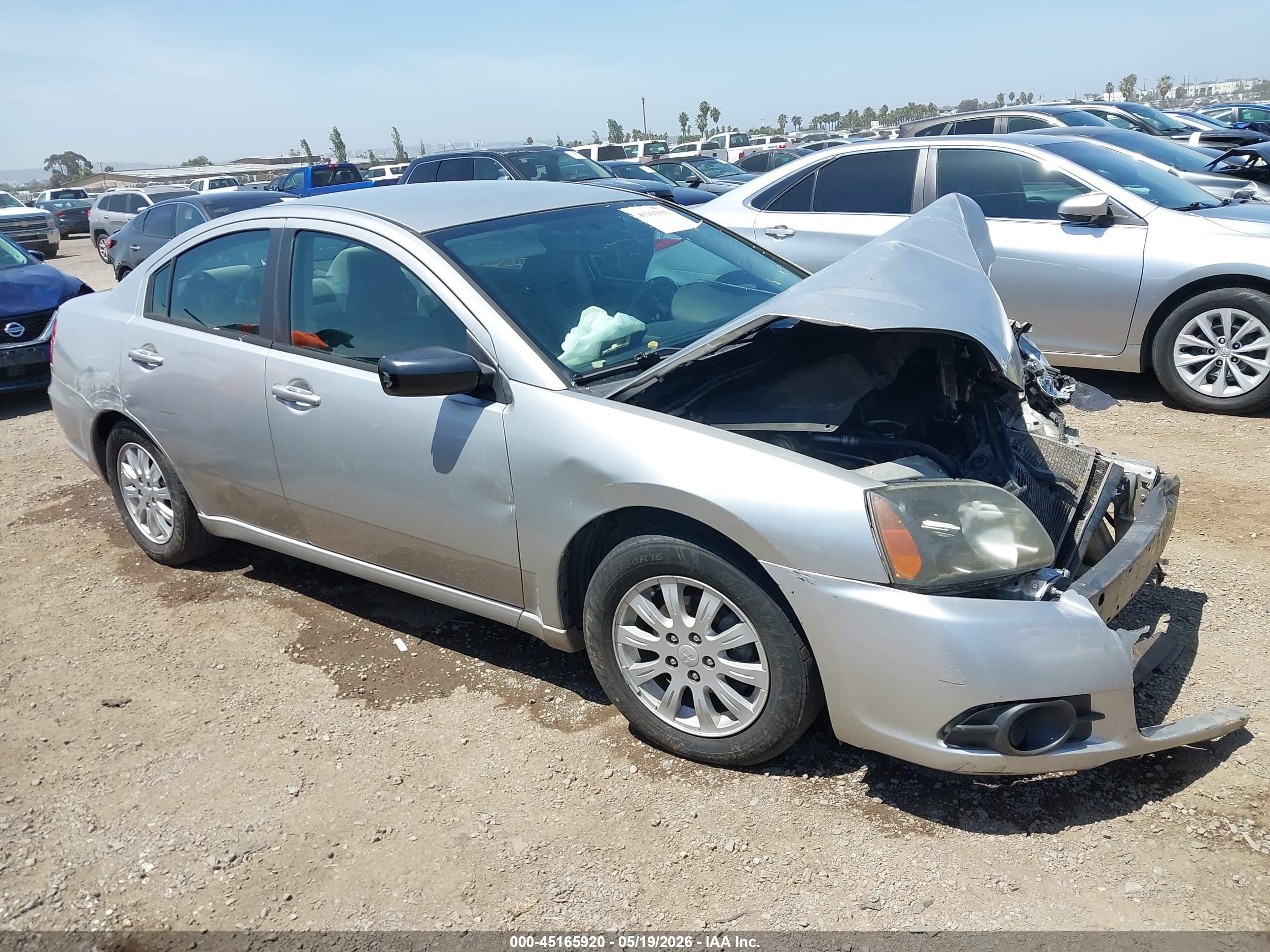 2011 Mitsubishi Galant FE, VIN 4A32B2FF3BE017713 — Front end