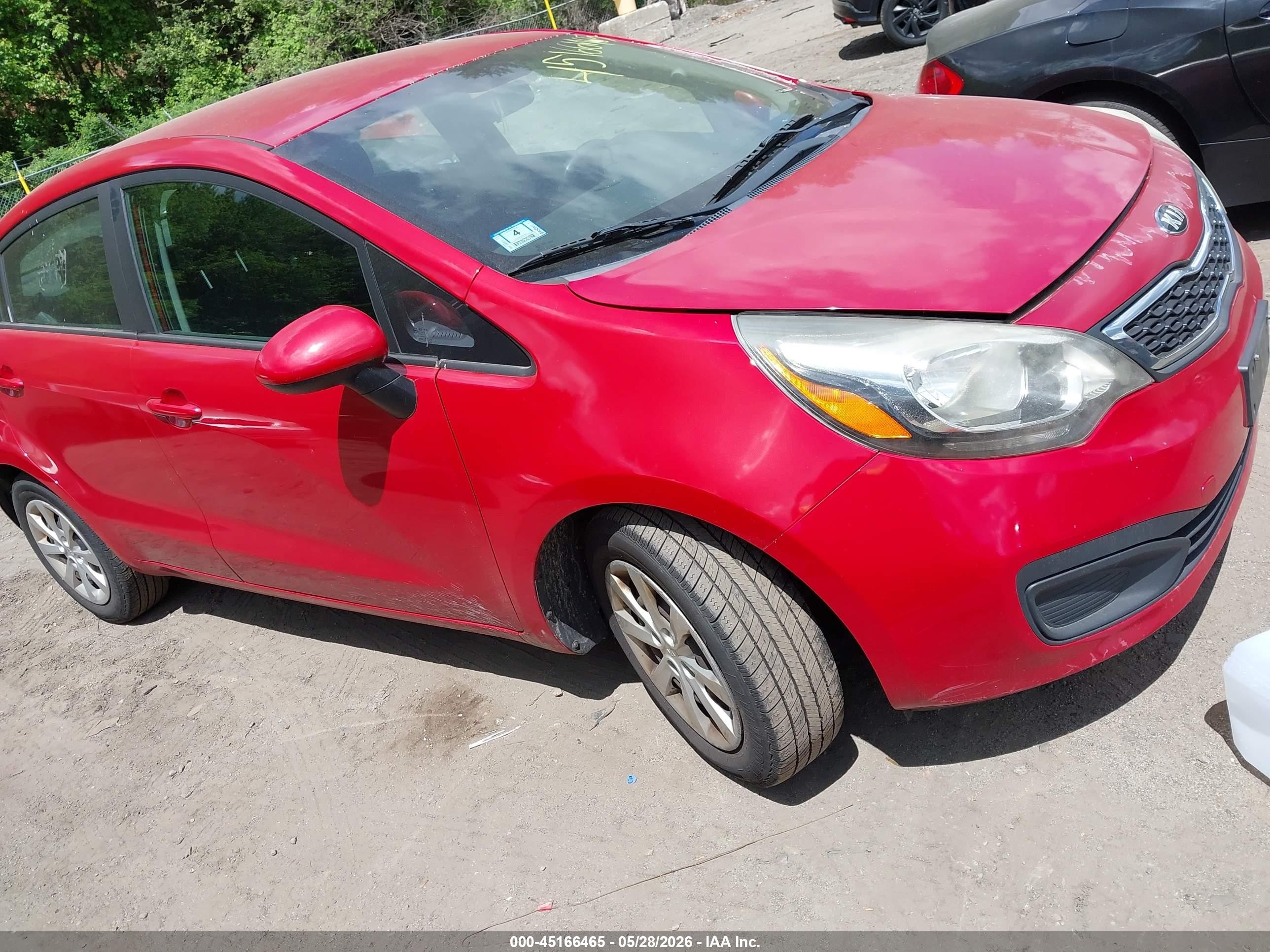 2013 Kia Rio EX, VIN KNADN4A37D6178958 — Side
