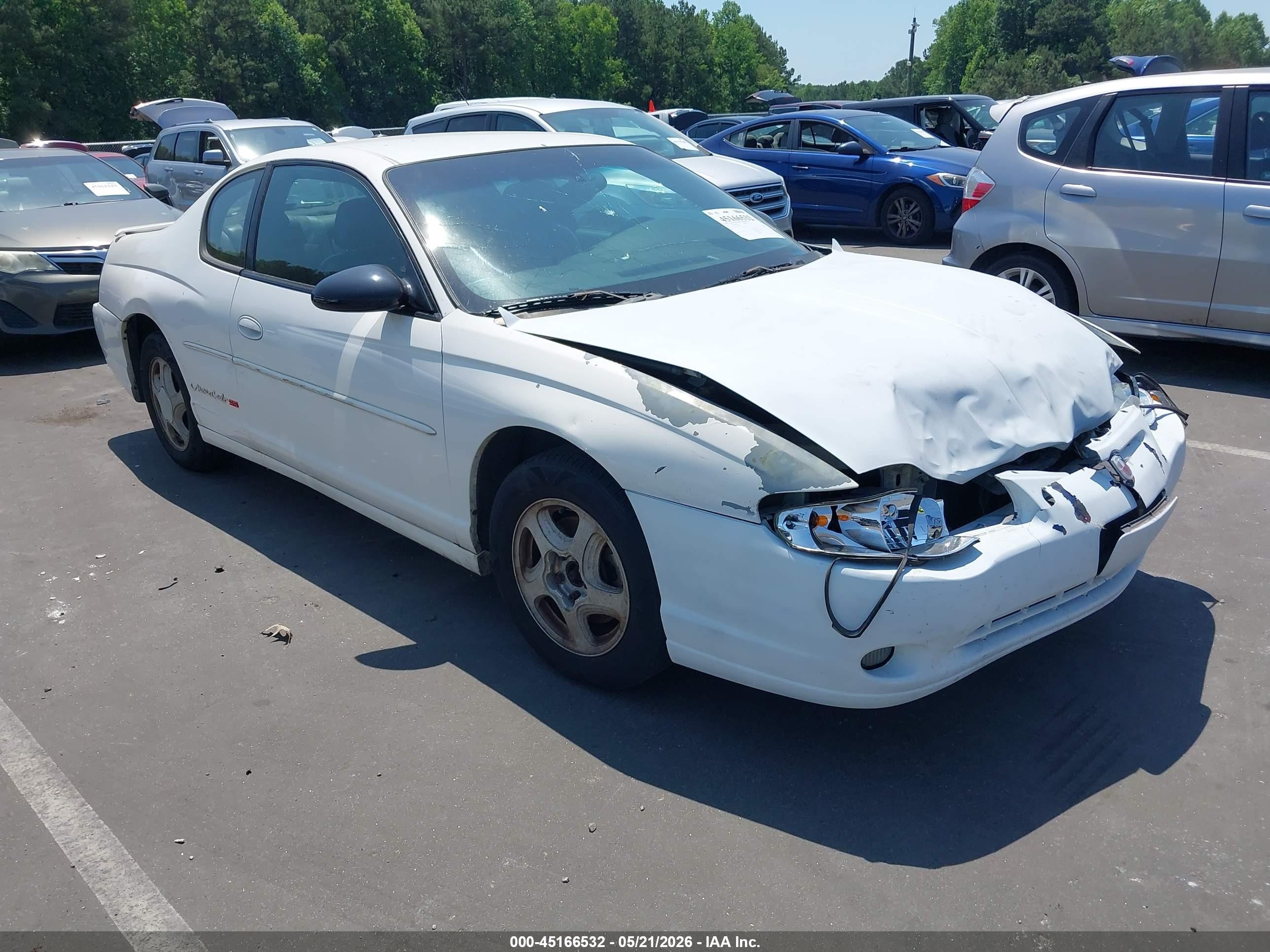 2003 Chevrolet Monte Carlo SS, VIN 2G1WX12KX39430762 — Перед
