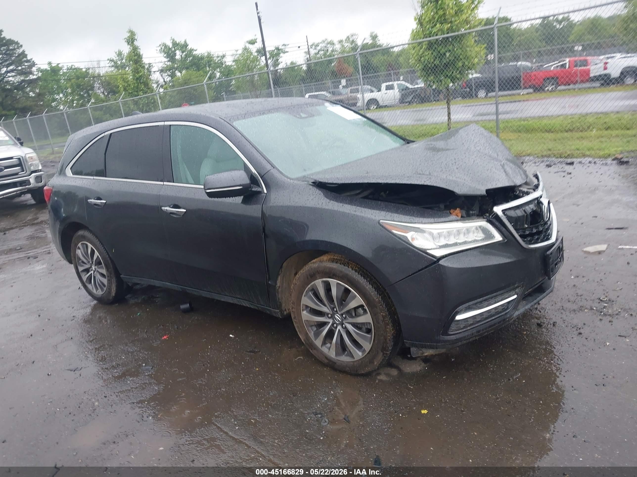 2016 Acura MDX Technology, VIN 5FRYD4H42GB030097 — Front end