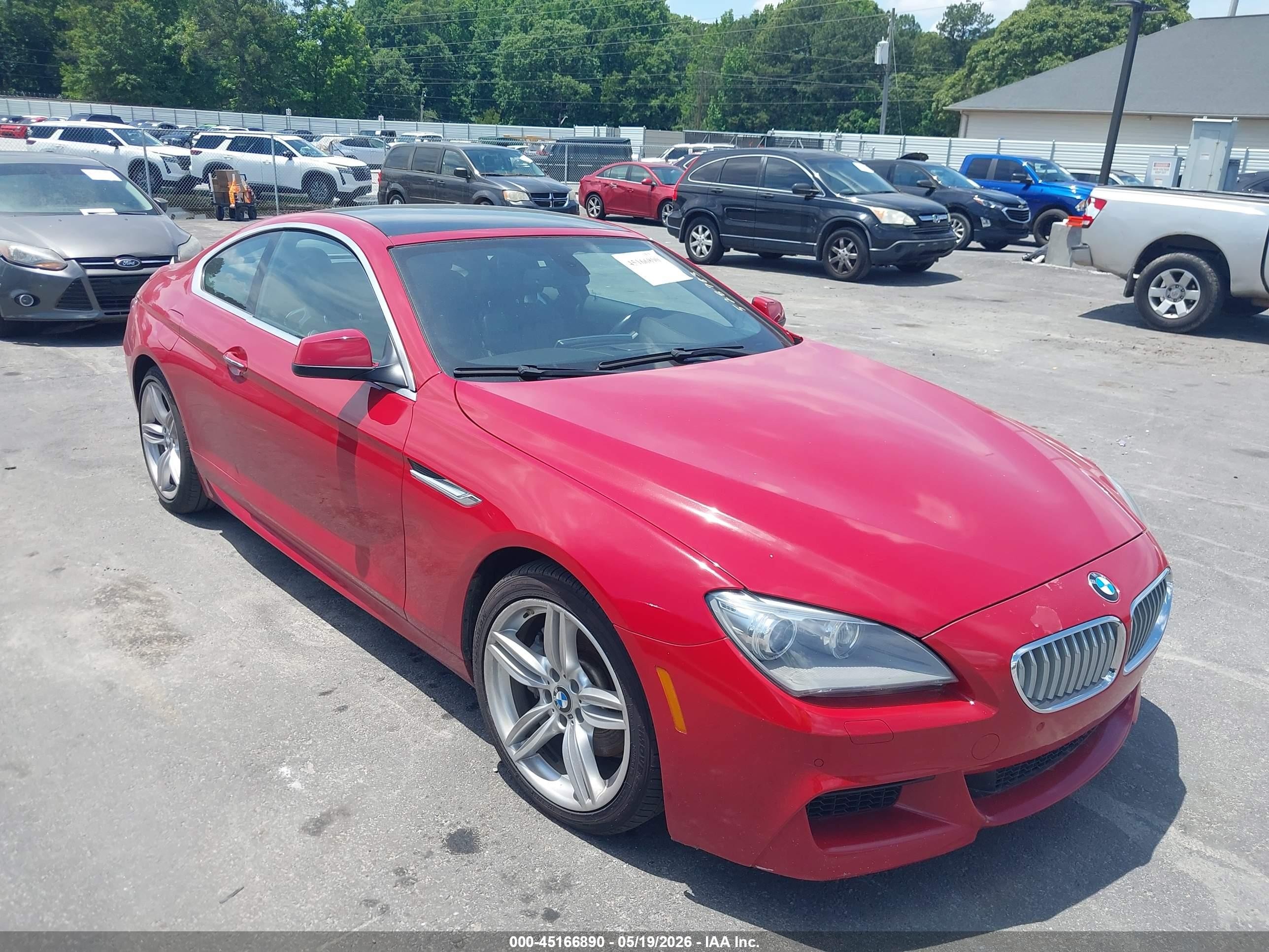 2012 BMW 6 Series 650i, VIN WBALX3C59CC528783 — Repossession