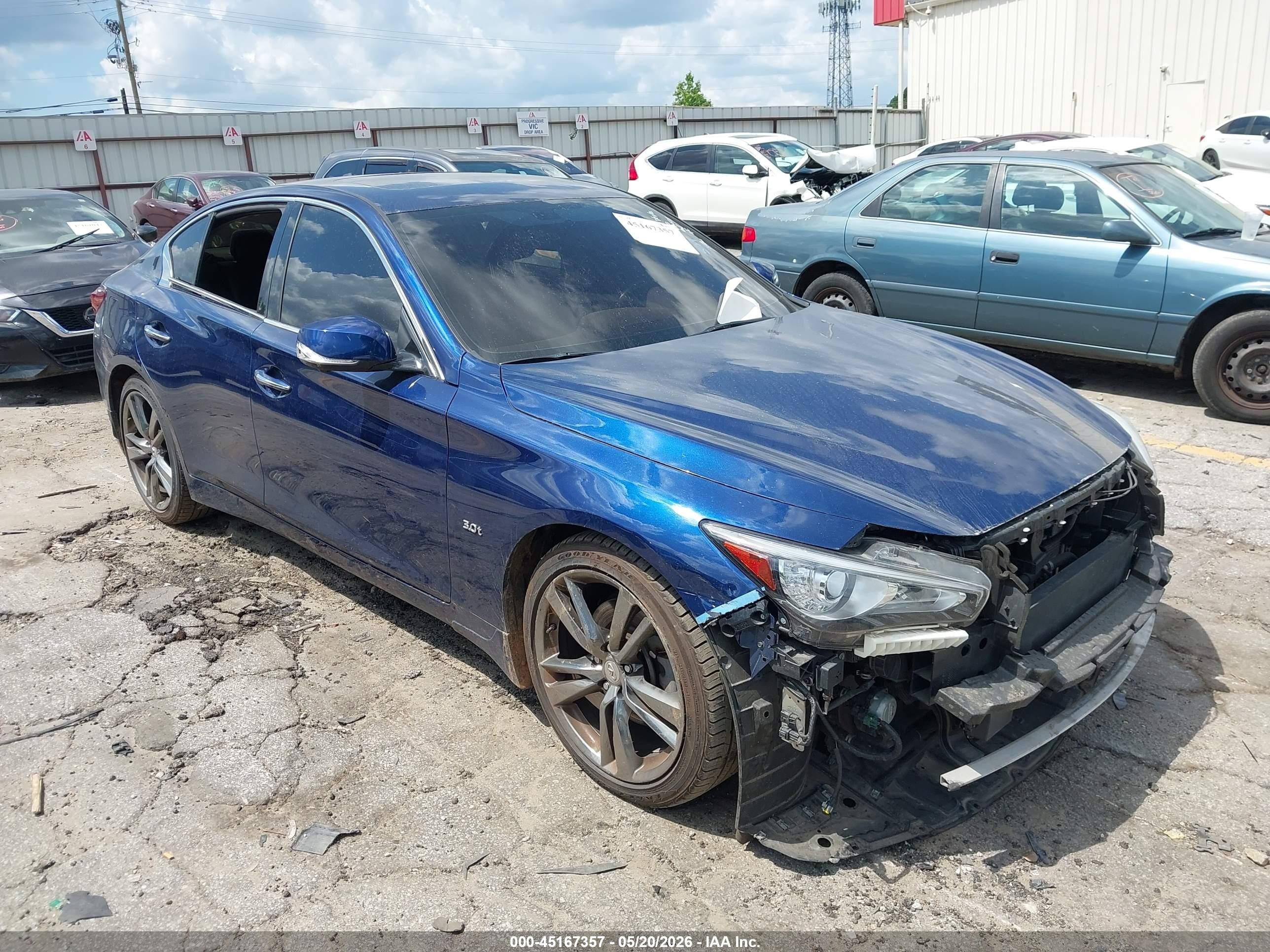 2019 Infiniti Q50 Signature Edition, VIN JN1EV7AP9KM541154 — Front end