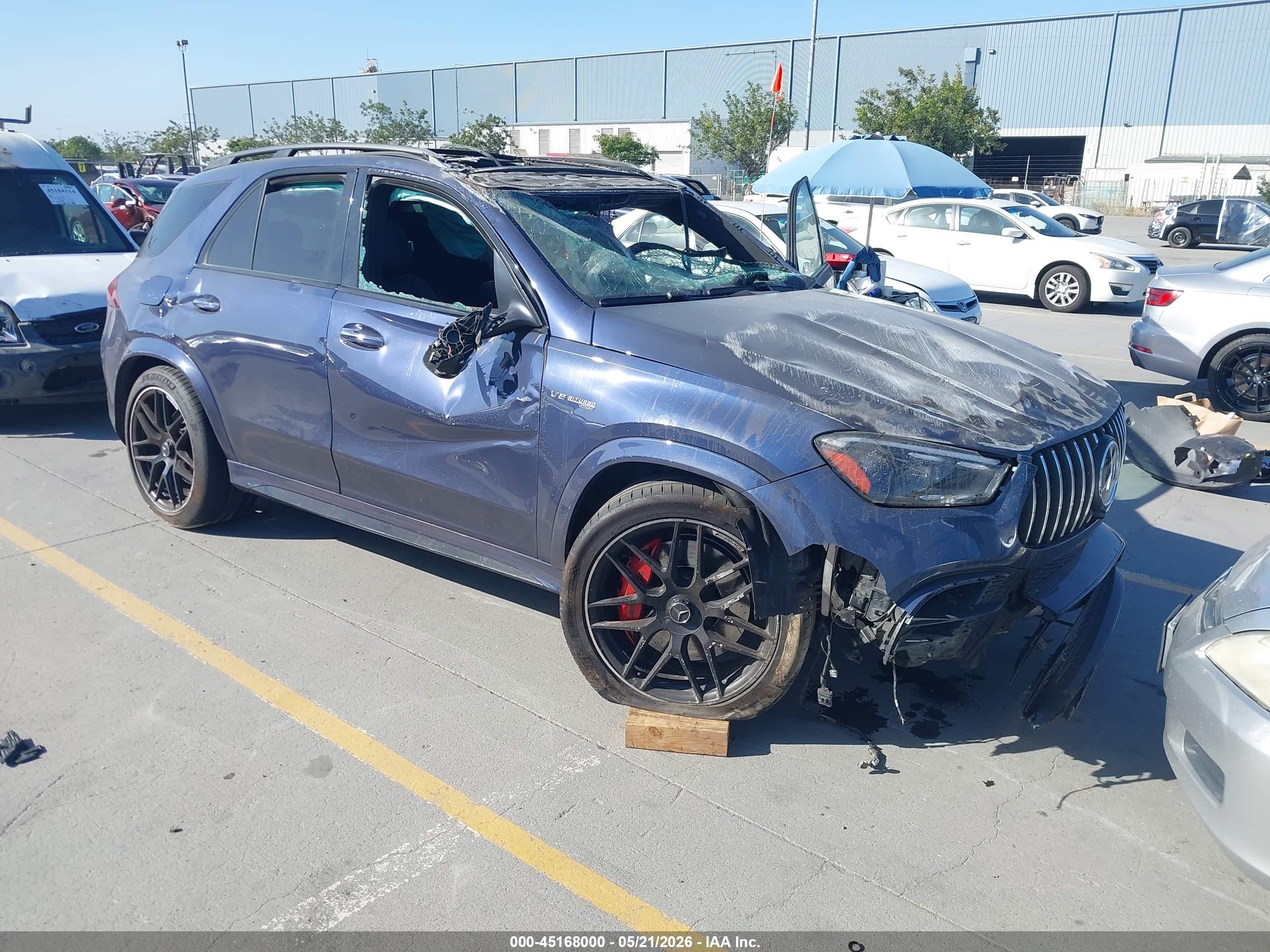 2024 Mercedes-Benz GLE 63 S AMG, VIN 4JGFB8KB7RB116116 — Rollover