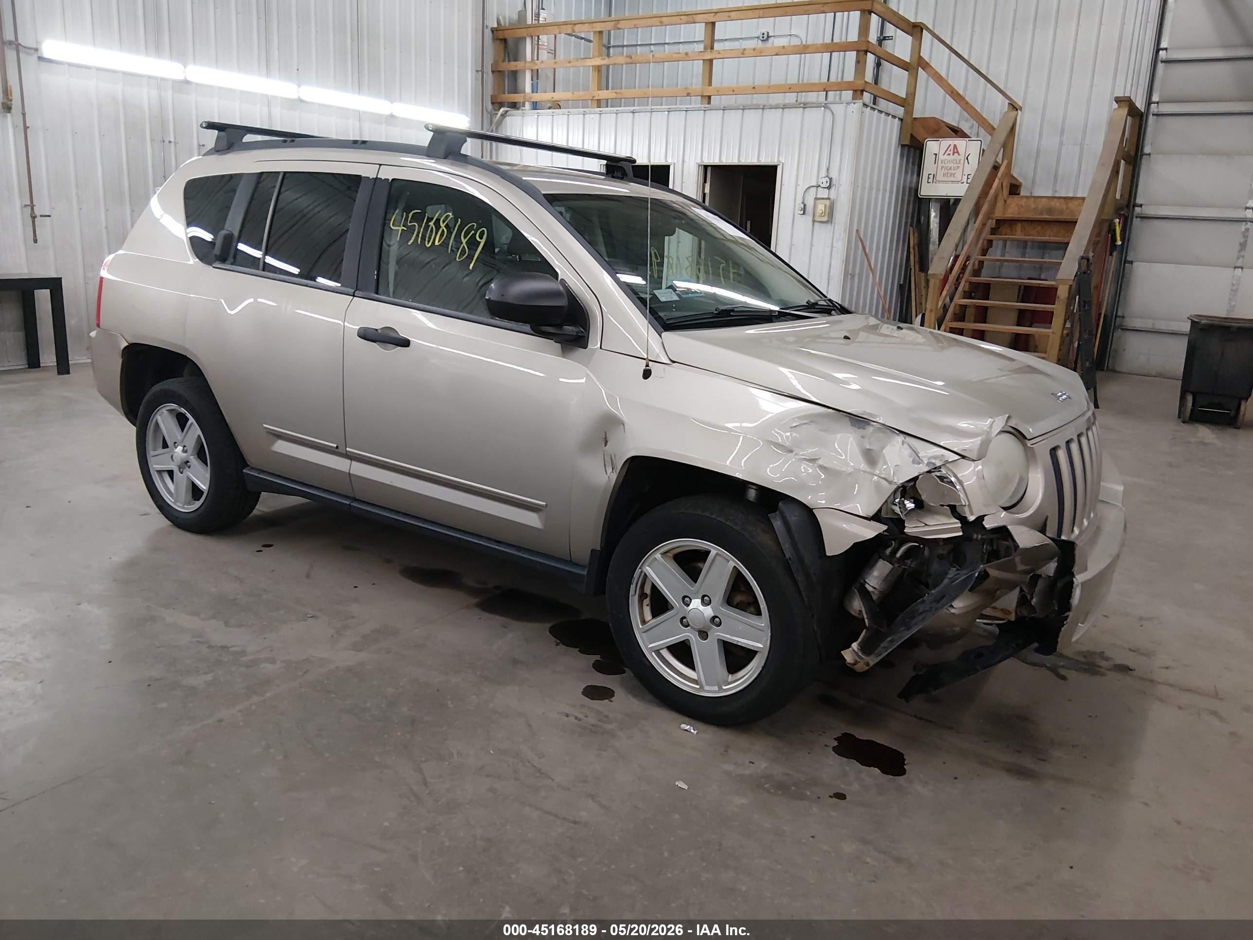 2009 Jeep Compass Sport, VIN 1J4FT47BX9D190115 — Front end