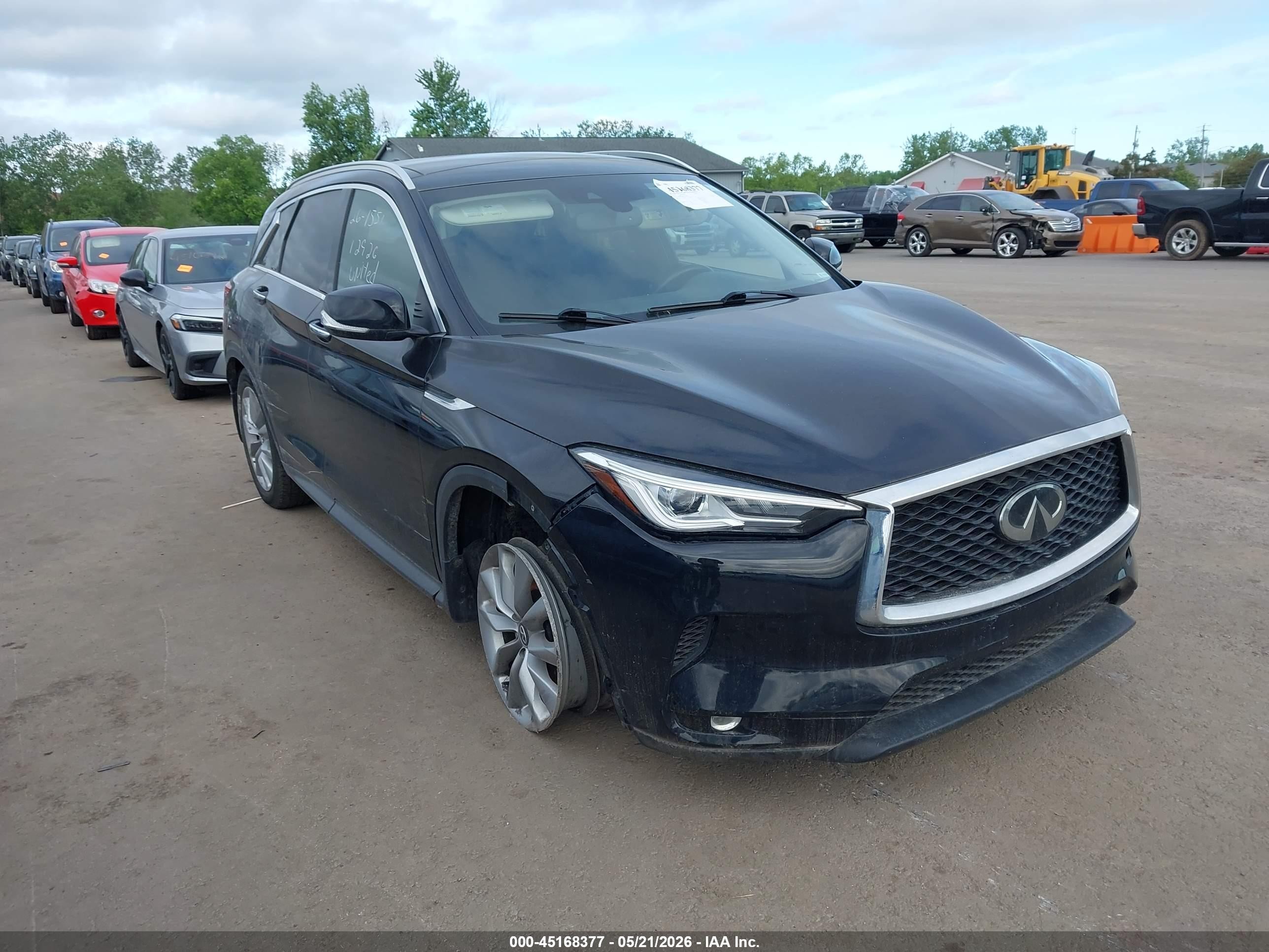 2021 Infiniti QX50 Luxe, VIN 3PCAJ5BB2MF107068 — Side