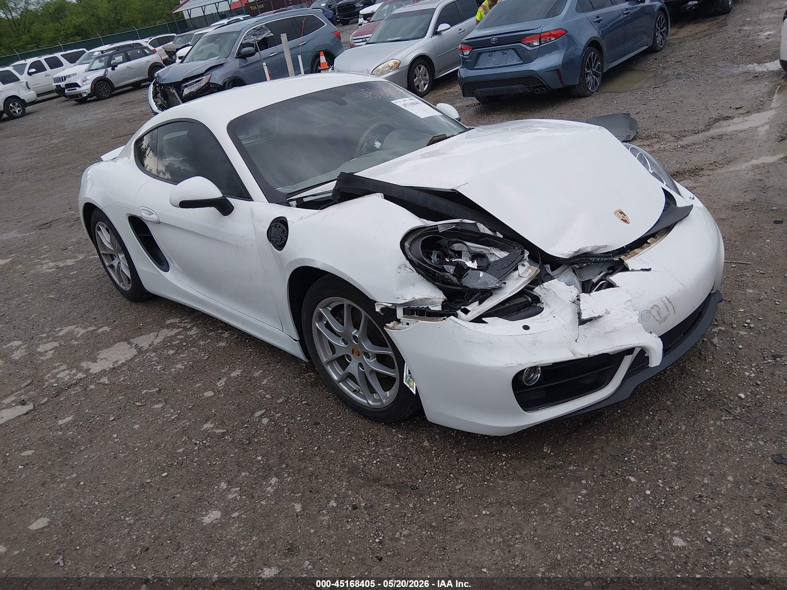 2016 Porsche Cayman, VIN WP0AA2A83GK170076 — Front end