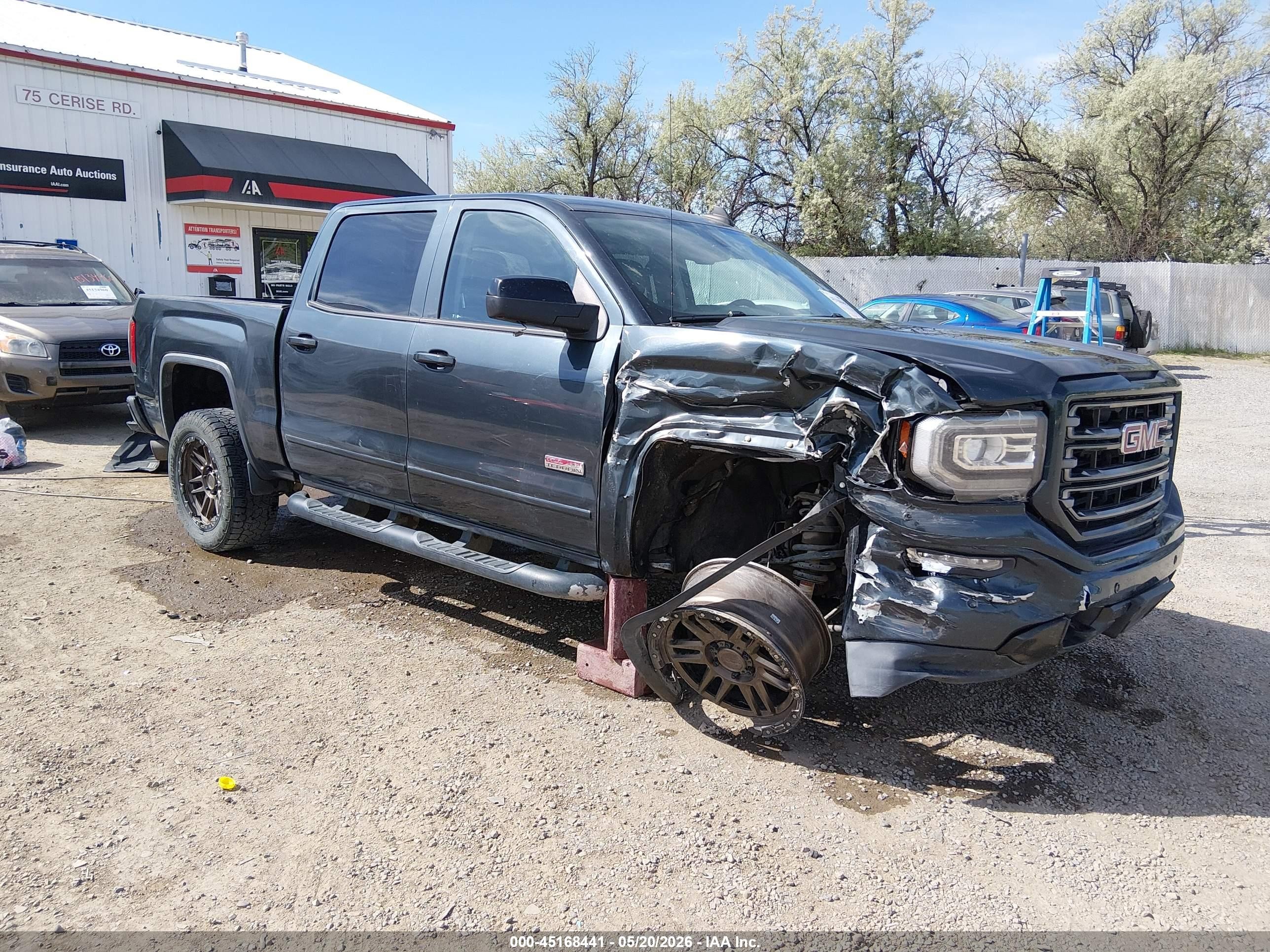 2018 GMC Sierra 1500 SLT, VIN 3GTU2NEJ0JG437276 — Front end