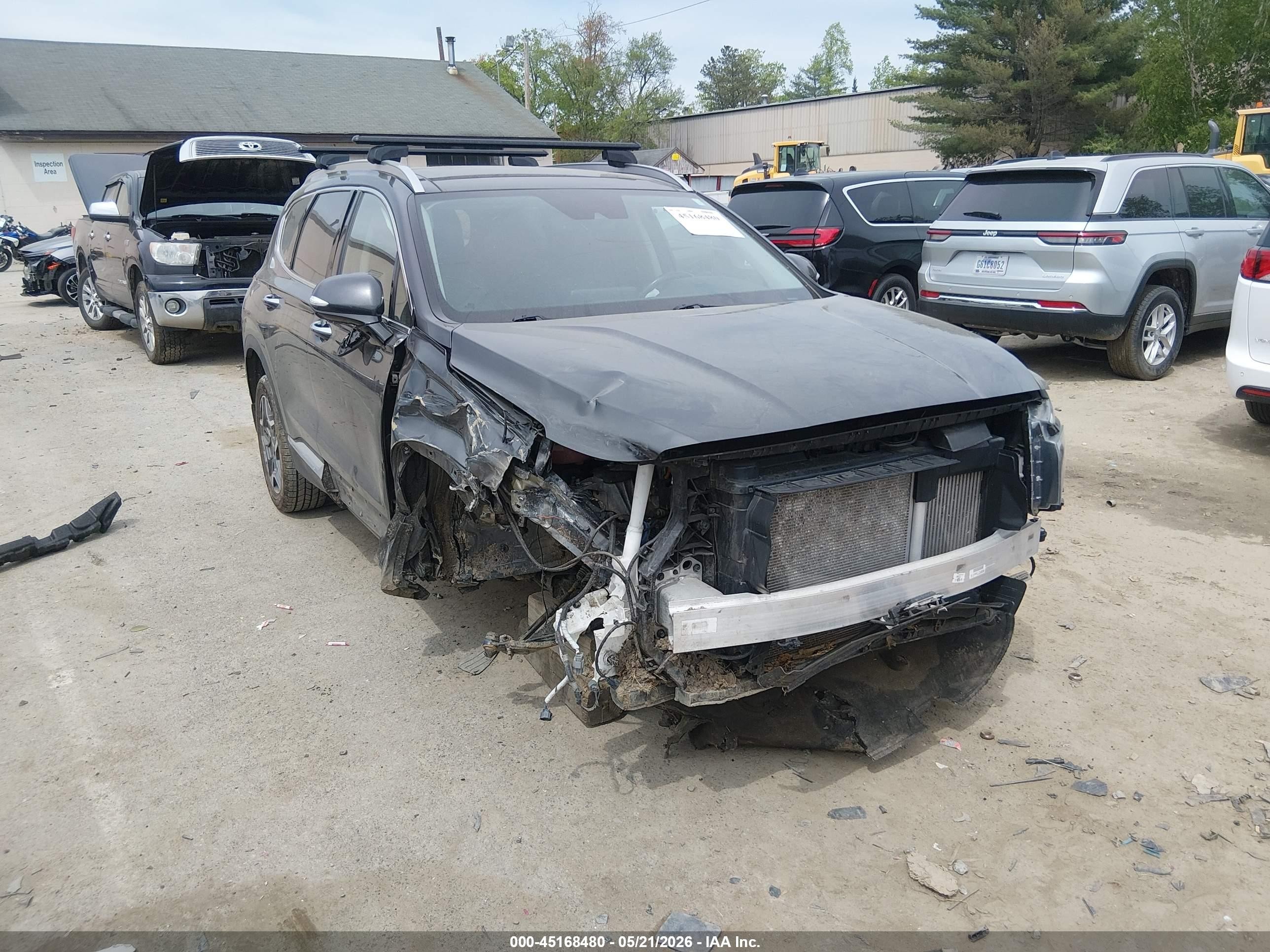 2021 Hyundai Santa Fe Limited, VIN 5NMS4DAL8MH314725 — Перед