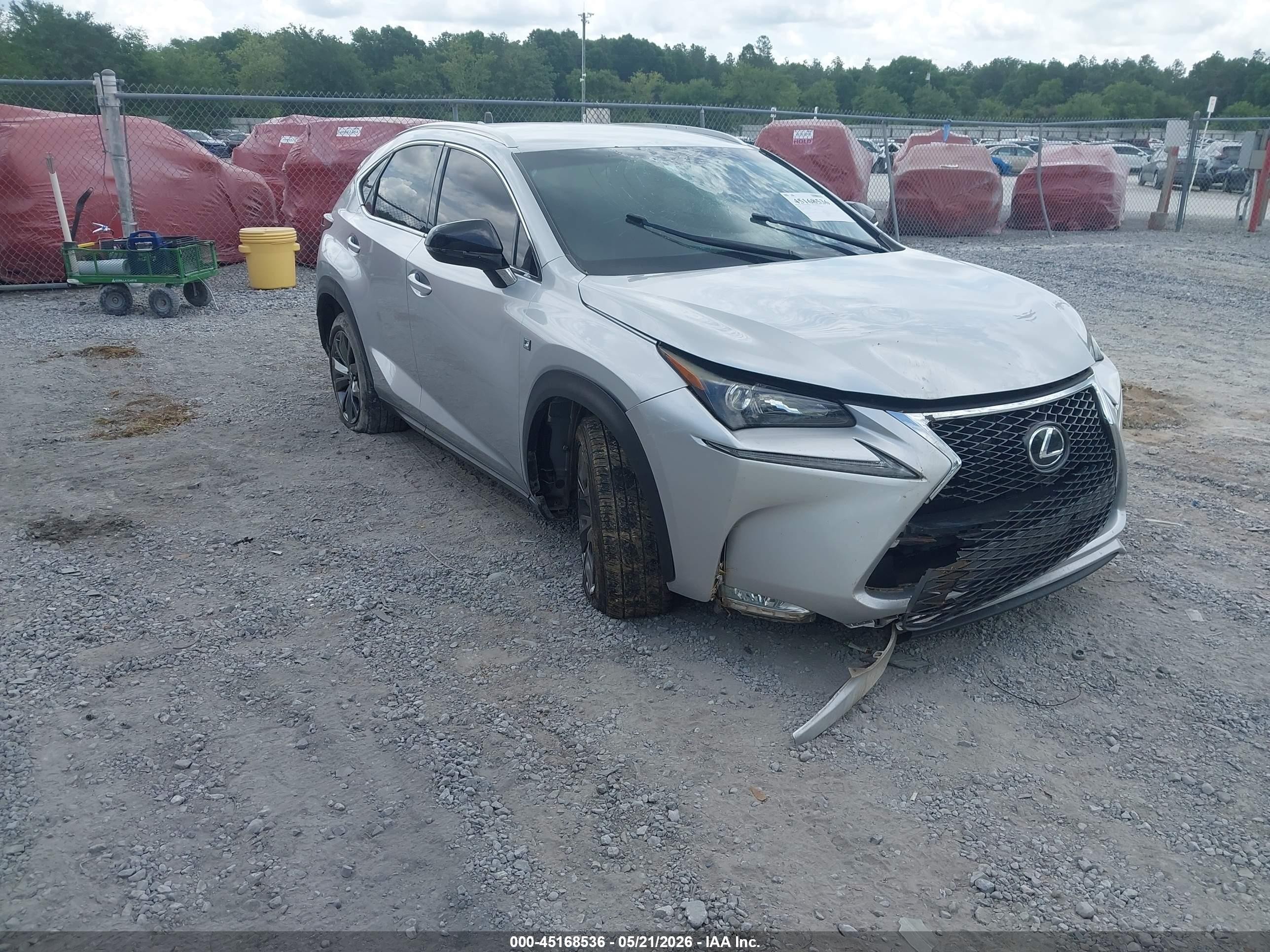 2016 Lexus NX F Sport, VIN JTJYARBZ0G2029932 — Front end