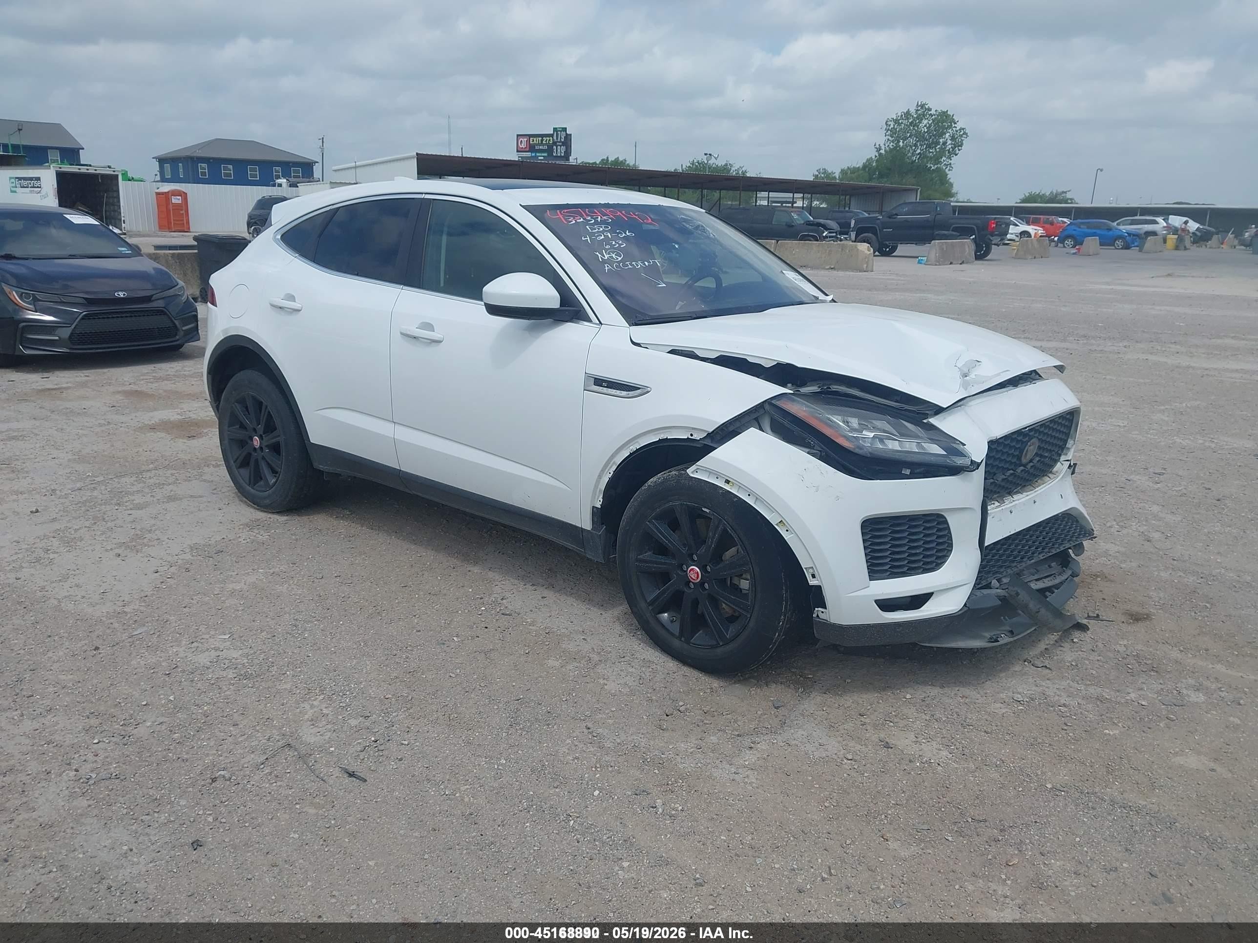 2018 Jaguar E-Pace S, VIN SADFJ2FX6J1Z05334 — Изъятие за долги