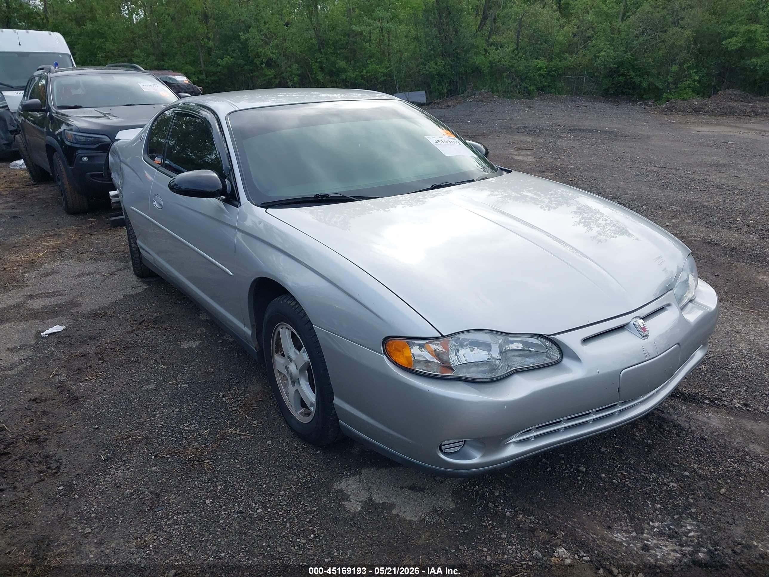 2002 Chevrolet Monte Carlo LS, VIN 2G1WW12E729229350 — Зад