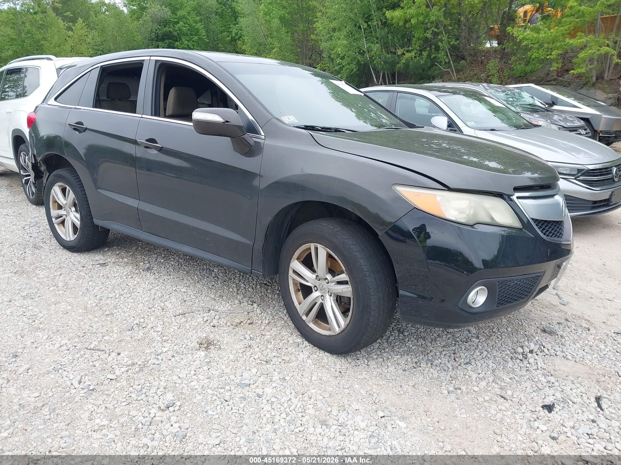 2015 Acura RDX Technology, VIN 5J8TB4H52FL013887 — Interior fire