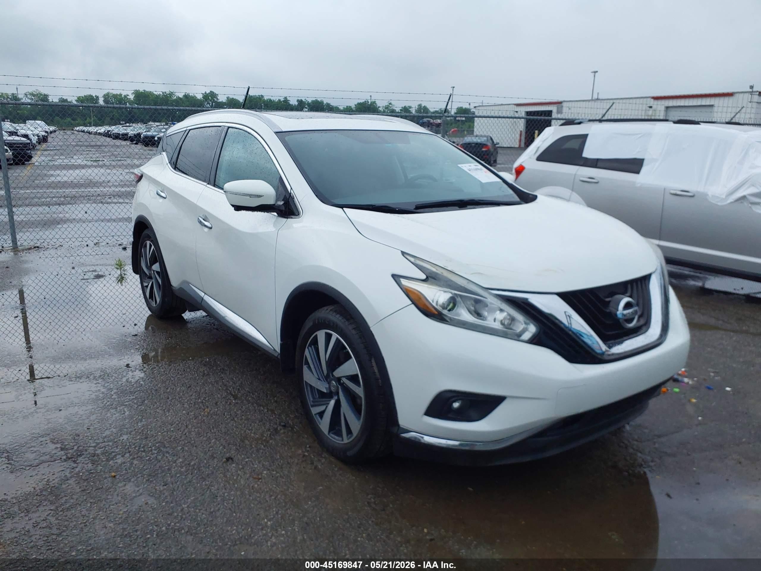 2015 Nissan Murano S, VIN 5N1AZ2MGXFN250091 — Not stated