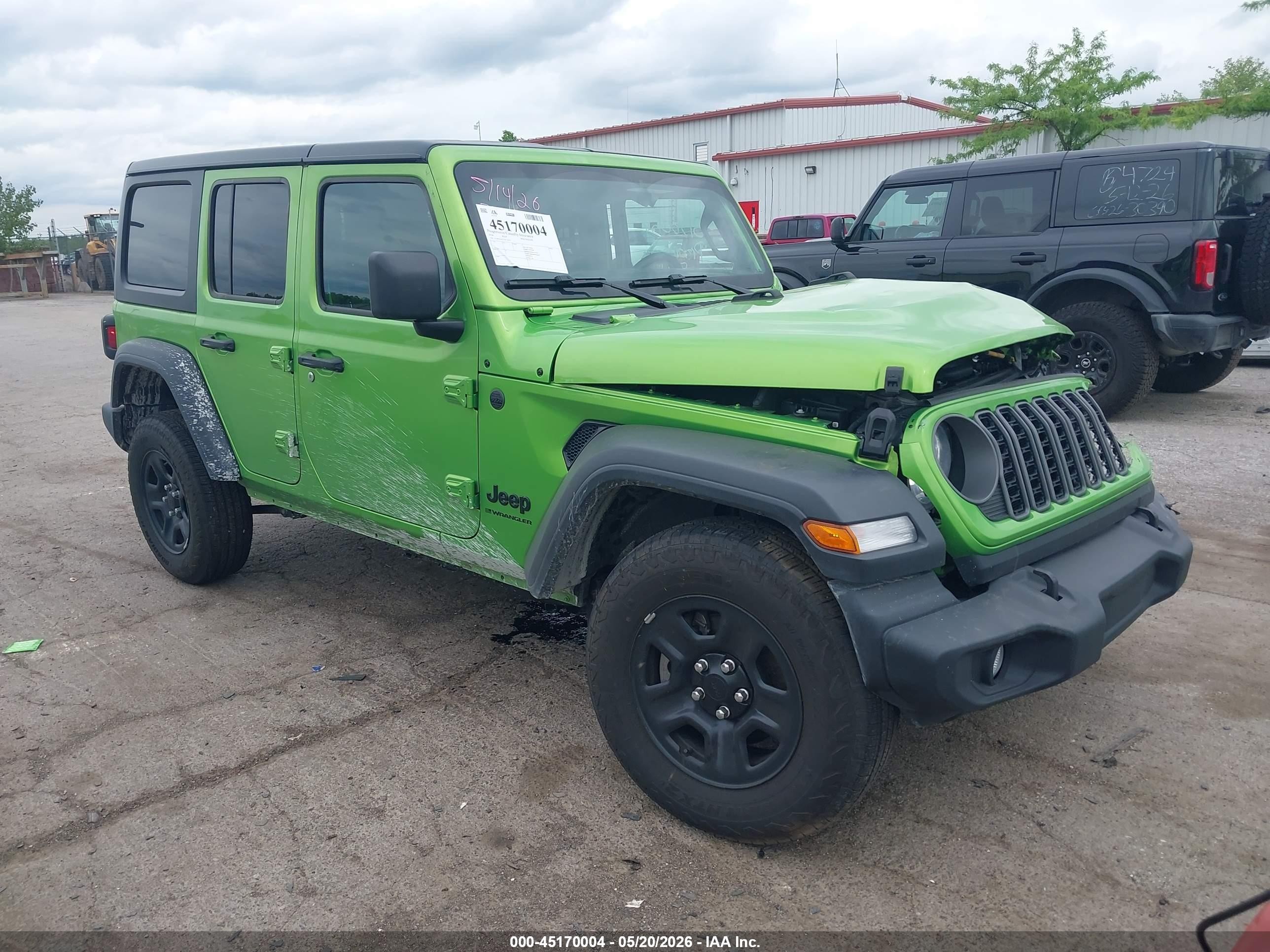 2026 Jeep Wrangler Willys, VIN 1C4PJXDN5TW153033 — Front end