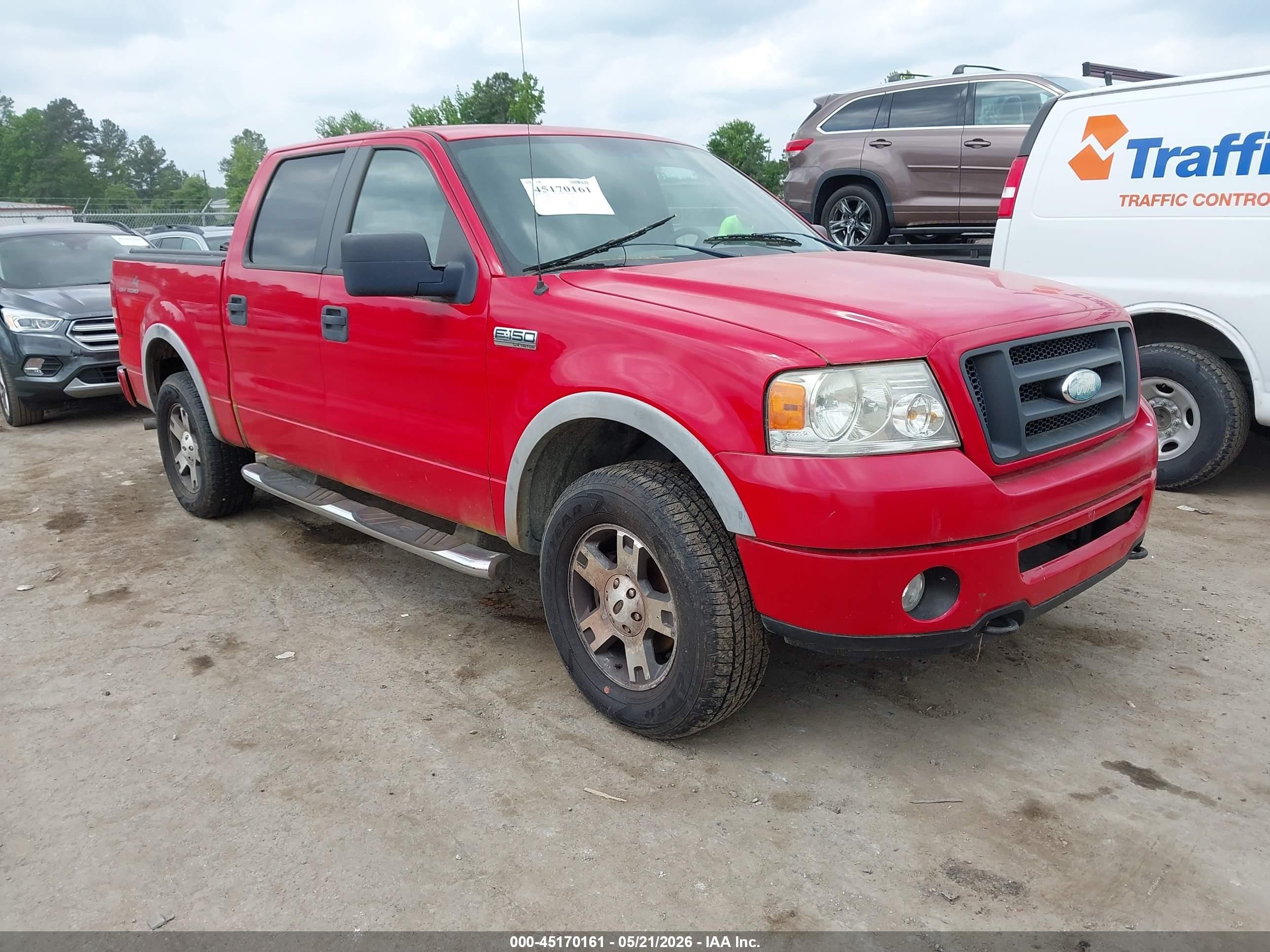 2008 Ford F-150 XLT, VIN 1FTPW14V38FA22365 — Auction photo