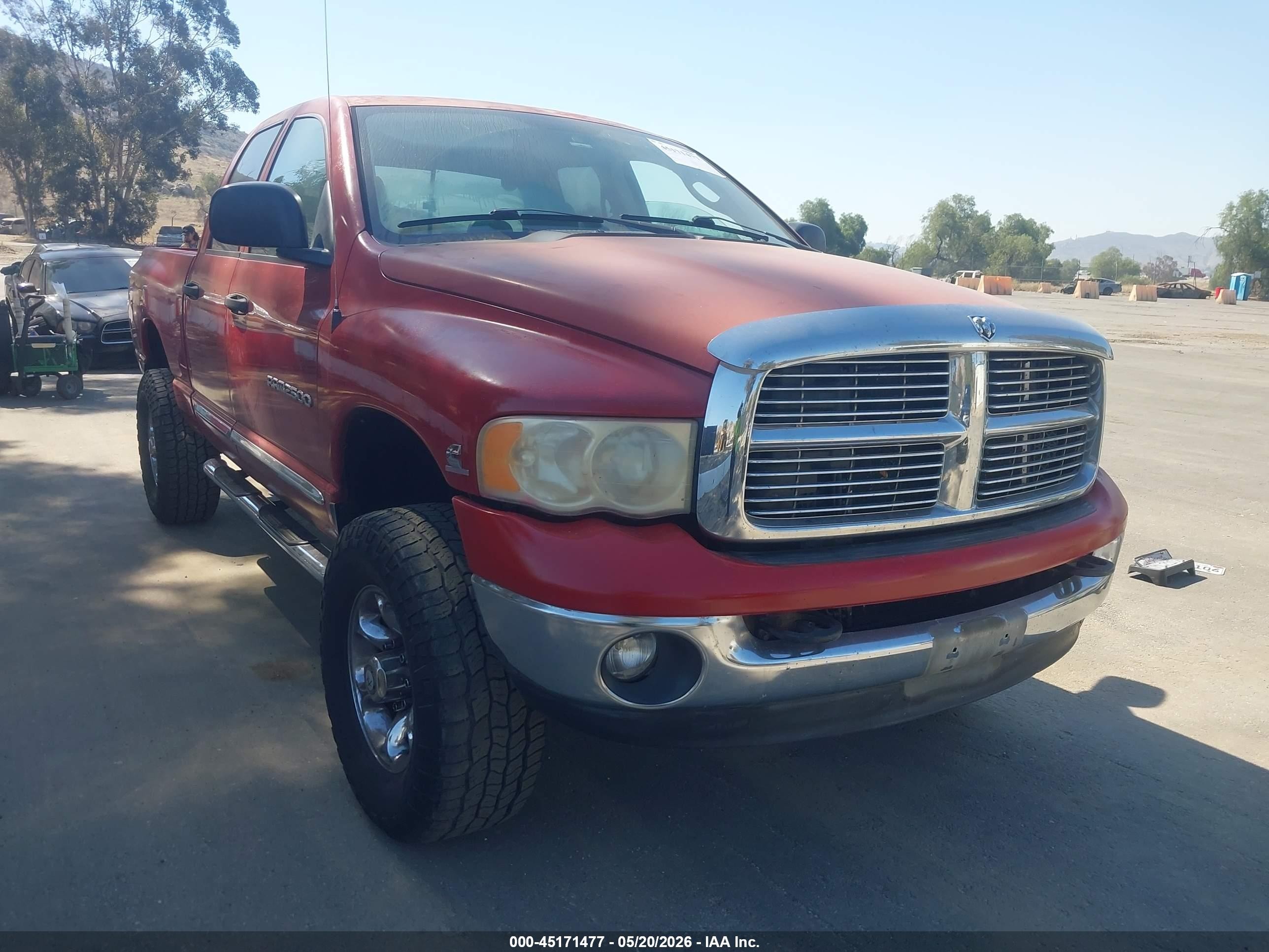 2005 Dodge RAM, VIN 3D3KS28C05G748593 — Зад