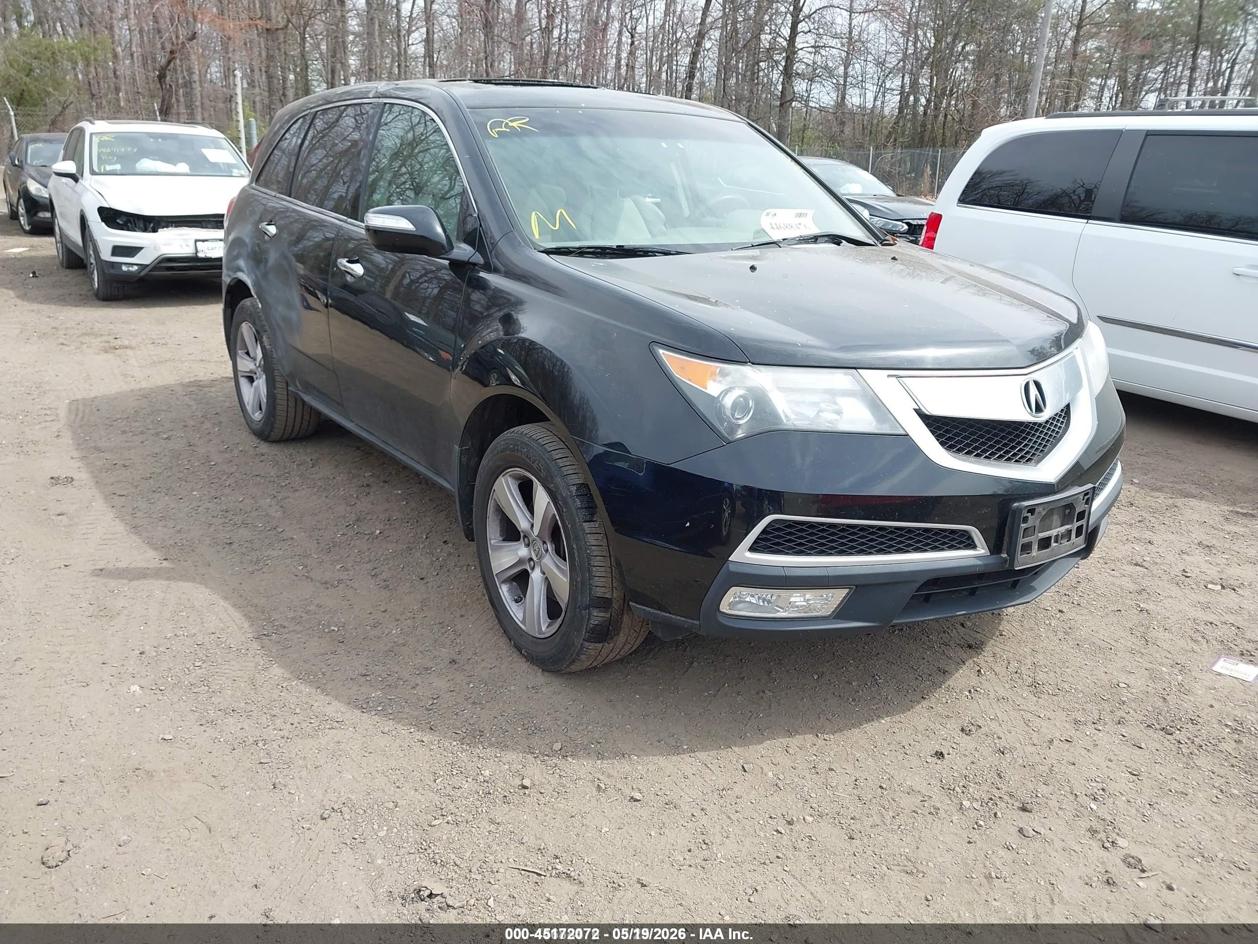 2013 Acura MDX, VIN 2HNYD2H28DH518281 — Roof