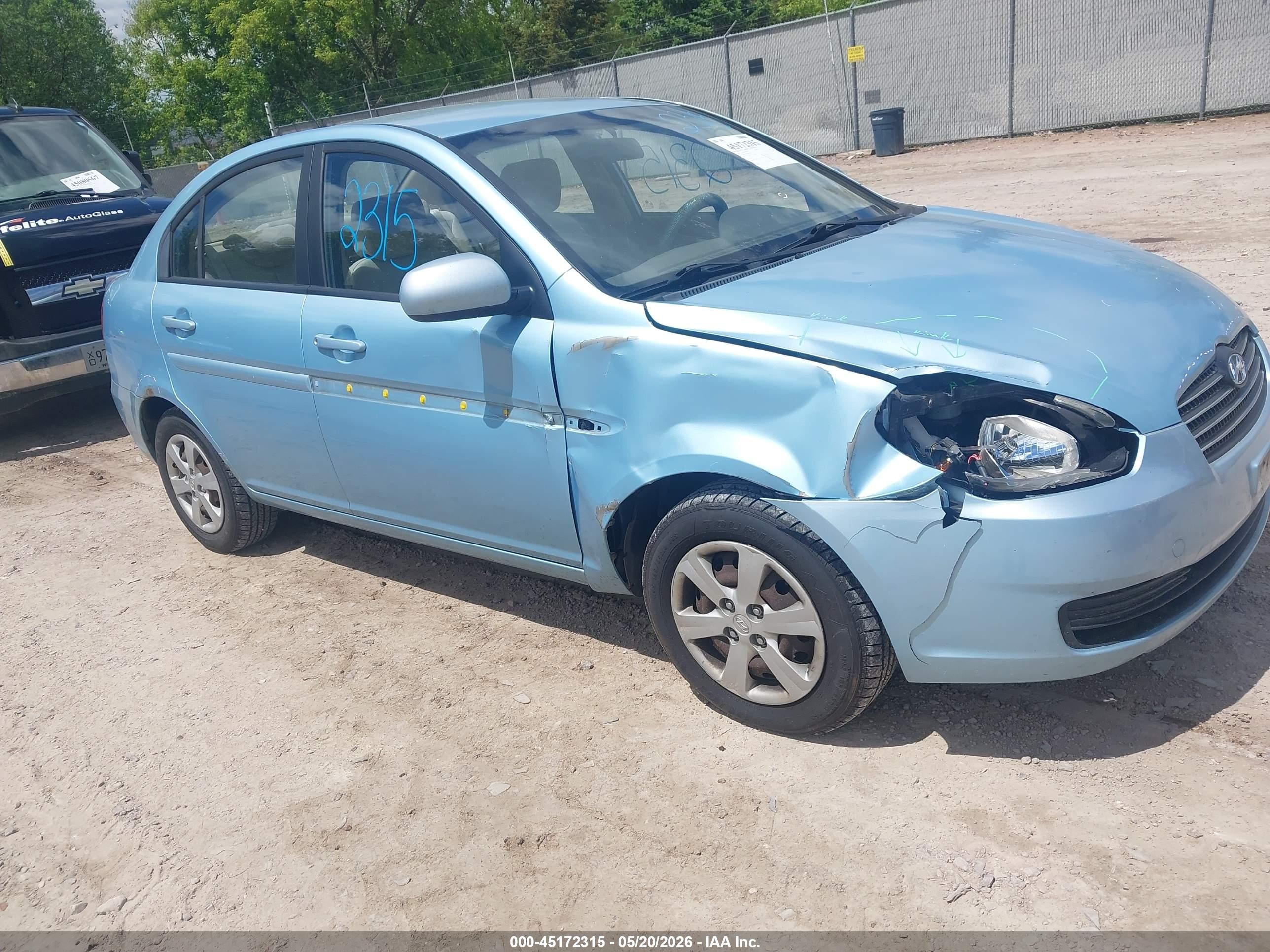 2010 Hyundai Accent GLS, VIN KMHCN4ACXAU493187 — Front end