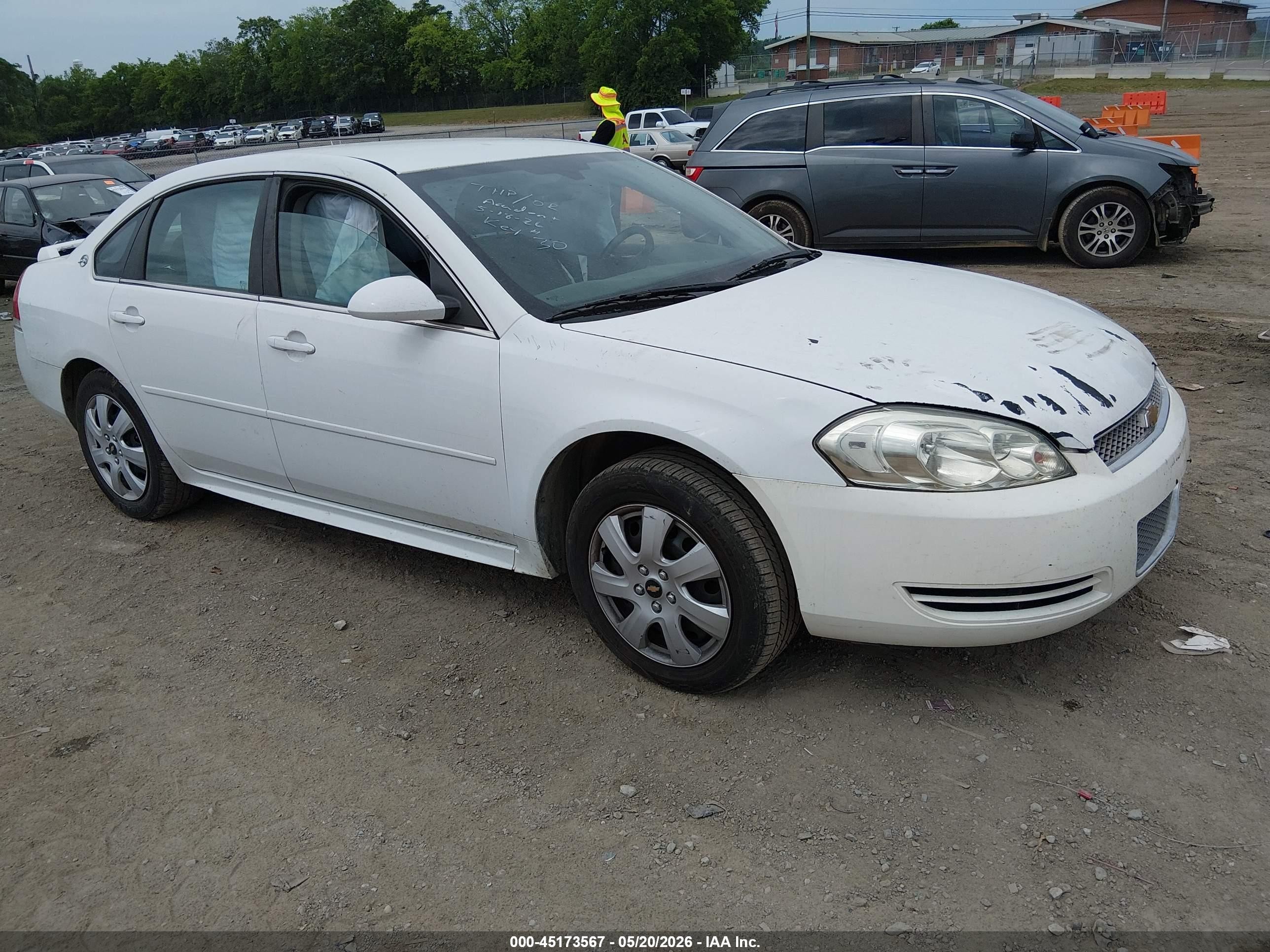 2013 Chevrolet Impala Police, VIN 2G1WD5E32D1265536 — Side