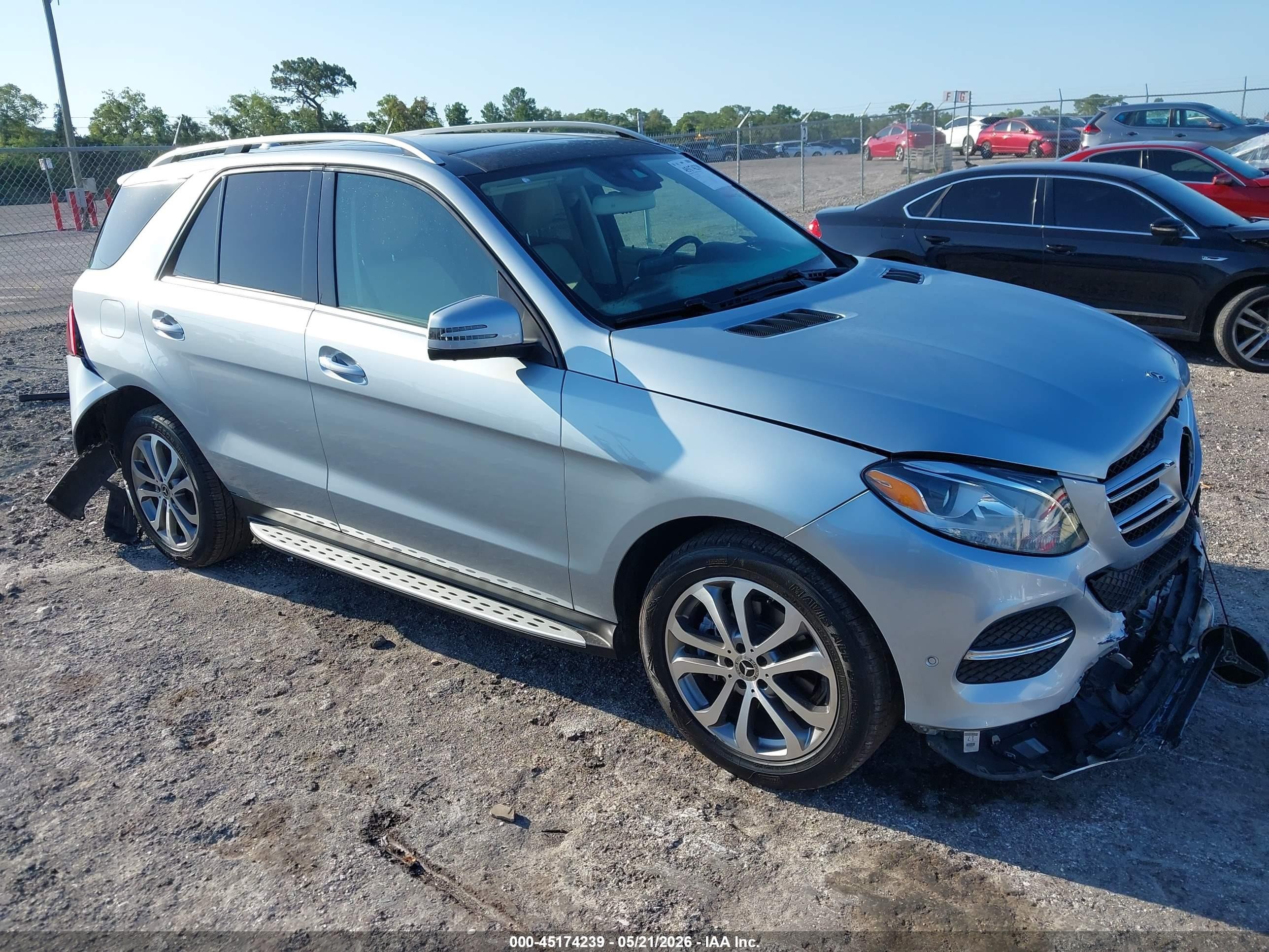 2018 Mercedes-Benz GLE 350, VIN 4JGDA5JBXJB048828 — Rear end