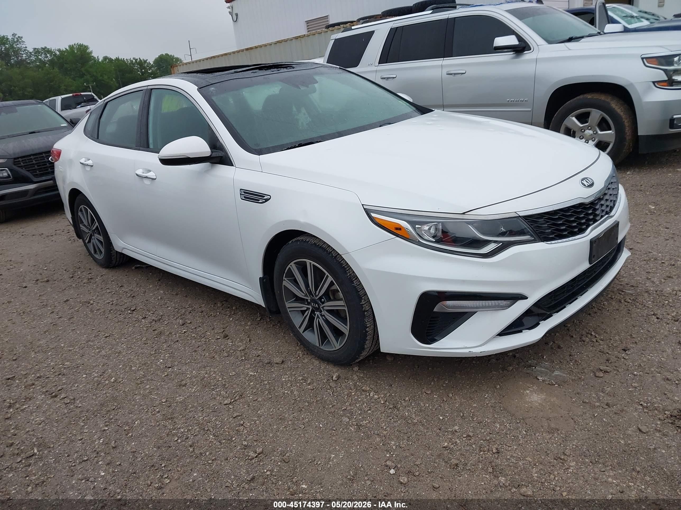 2019 Kia Optima LX, VIN 5XXGT4L33KG323169 — Hail