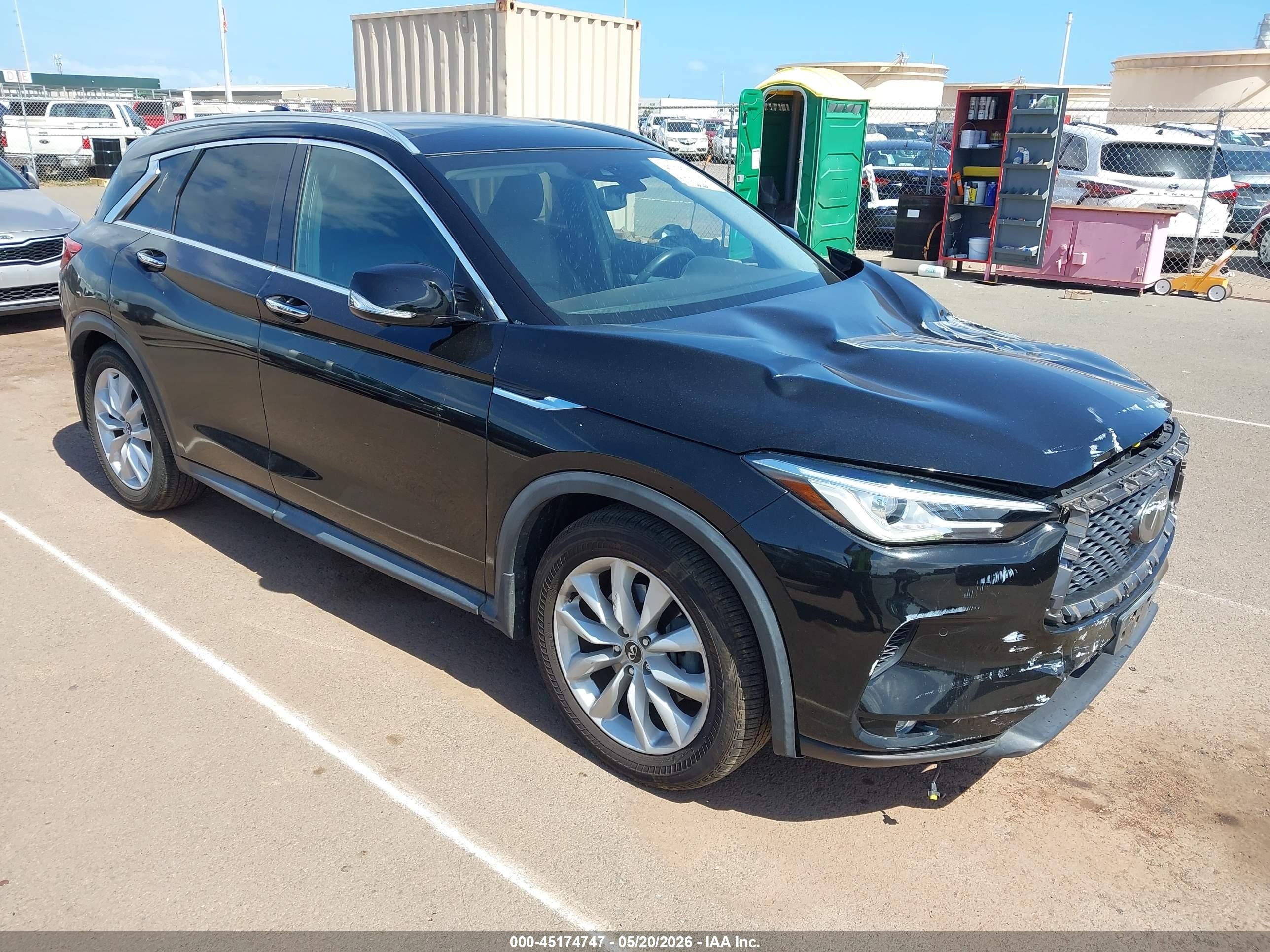 2019 Infiniti QX50 Luxe, VIN 3PCAJ5M16KF119905 — Front end