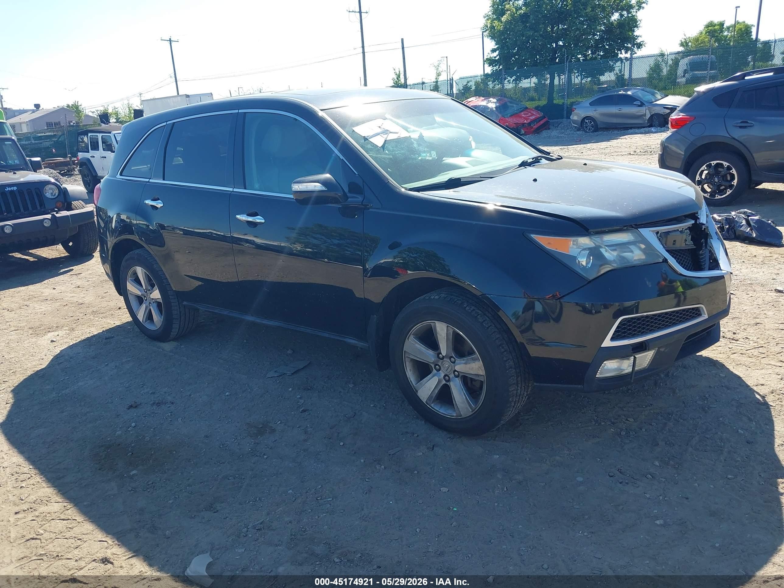 2012 Acura MDX Technology, VIN 2HNYD2H42CH549509 — Front end