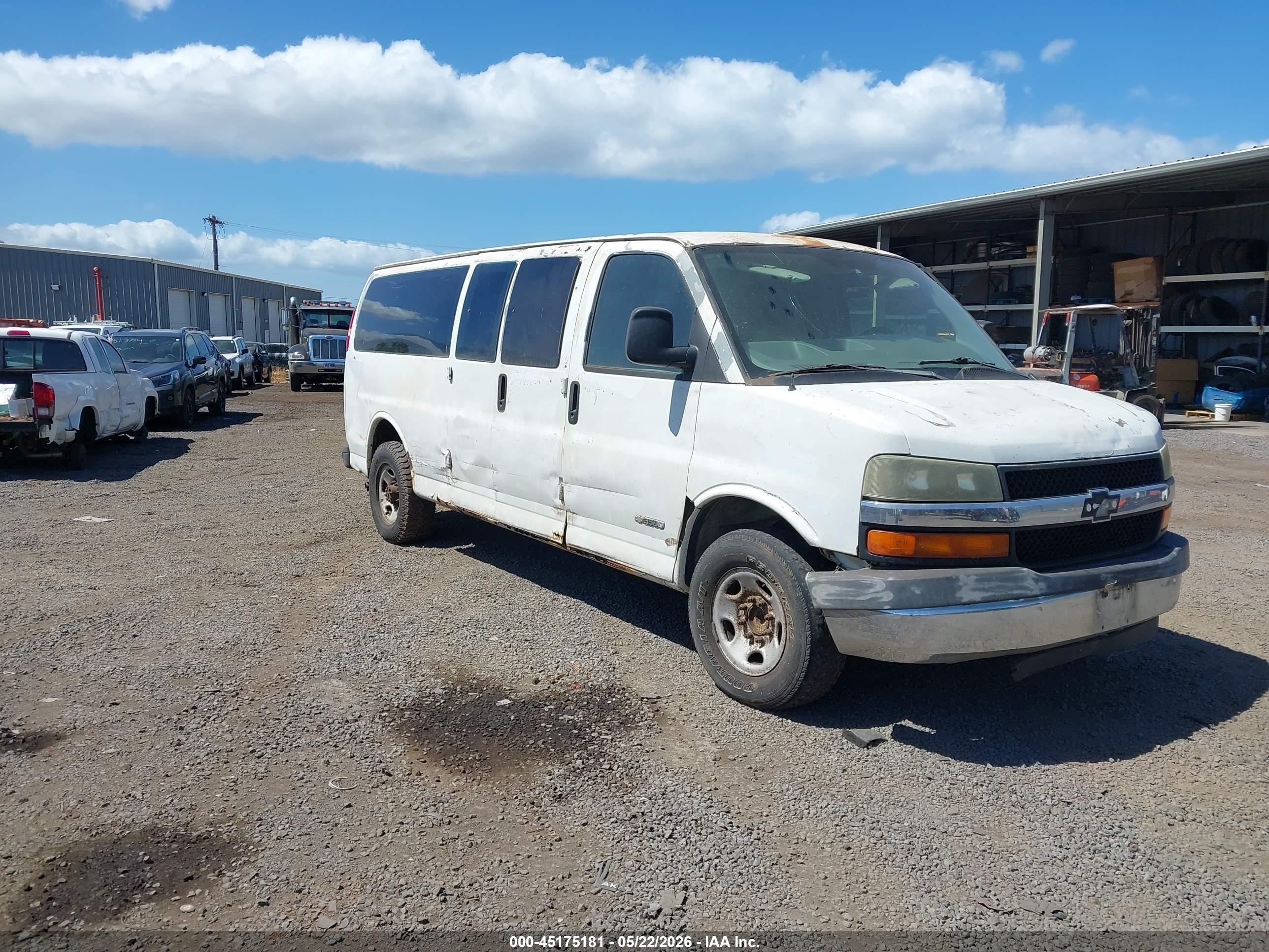 2005 Chevrolet Express Passenger, VIN 1GAHG39U751229341 — Water / flood