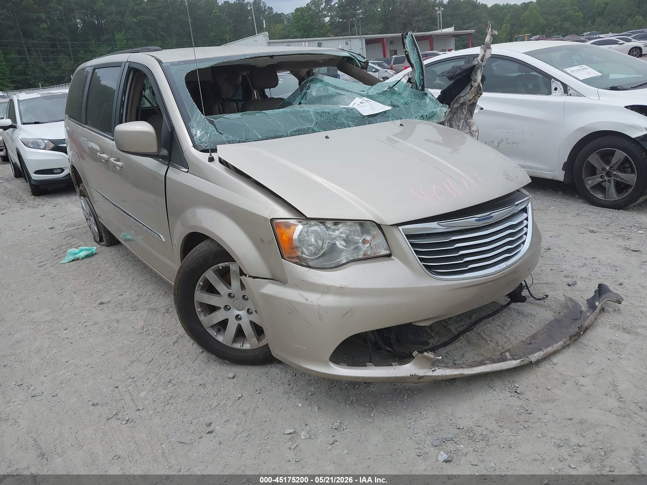 2012 Chrysler Town & Country Touring, VIN 2C4RC1BG0CR401122 — Опрокидывание