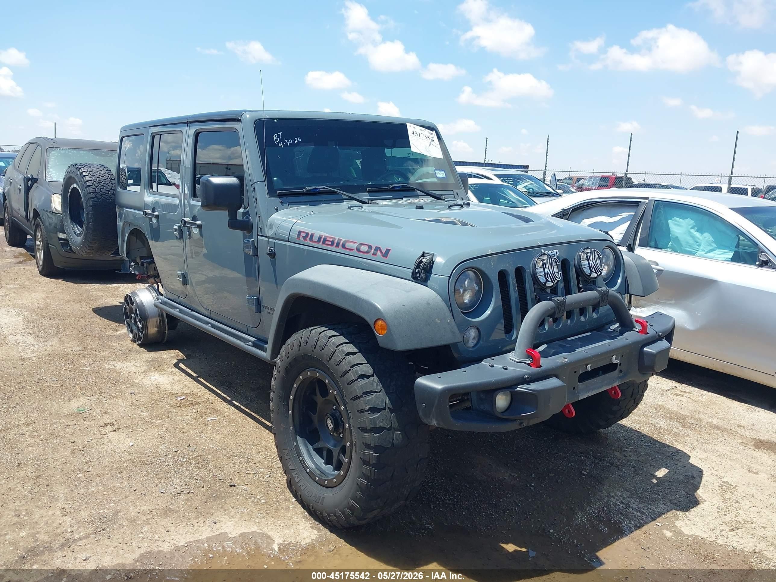 2014 Jeep Wrangler Unlimited Rubicon, VIN 1C4HJWFG5EL314434 — Rear end